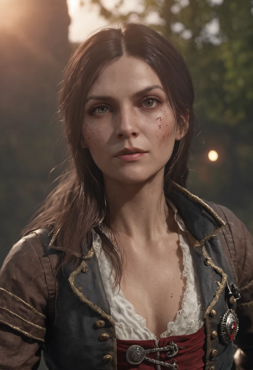 stunningly beatuiful pirate,elden ring, dark arts, bloodborne, the witcher, full body portrait ,sharp lense, professional photographie, 70mm lense, detail love, good quality, unreal engine 5, wallpaper, colerful, highly detailed, 8k, soft light, photo realistic