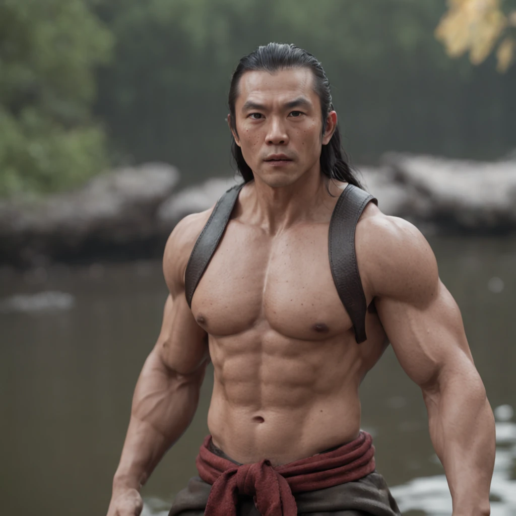 super muscular cute bald asian man , model beauty face, wearing red thong in midle of lake (professional 3d render:1.3) af (Realistic:1.3) most beautiful artwork photo in the world,Features soft and shiny male heroes, ((Epic hero fantasy muscle man rough wet hero angry look long hair short beard and ferocious expression in dynamic pose, Fantastic location, Majestic cluttered environment)), full body 8k unity render, action shot, skin pore, very dark lighting, heavyshading, Detailed, Detailed face, (vibrant, photograph realistic, Realistic, Dramatic, Dark, Sharp focus, 8K), (Old leather garments damaged by weathering:1.4), ((((Wear fur)))), (Intricate:1.4), decadent, (Highly detailed:1.4), Digital painting, rendering by octane, art stations, concept-art, smooth, Sharp focus, illustration, Art germ, (loish:0.23), wlop ilya kuvshinov, and greg rutkowski and alphonse mucha gracias, (Global illumination, Studio light, volumettic light), heavy rain, particles floating, lotr, fantasy, elf, full bodyesbian, ((Dark and ancient city background:1.3)),CGSesociety,art stations