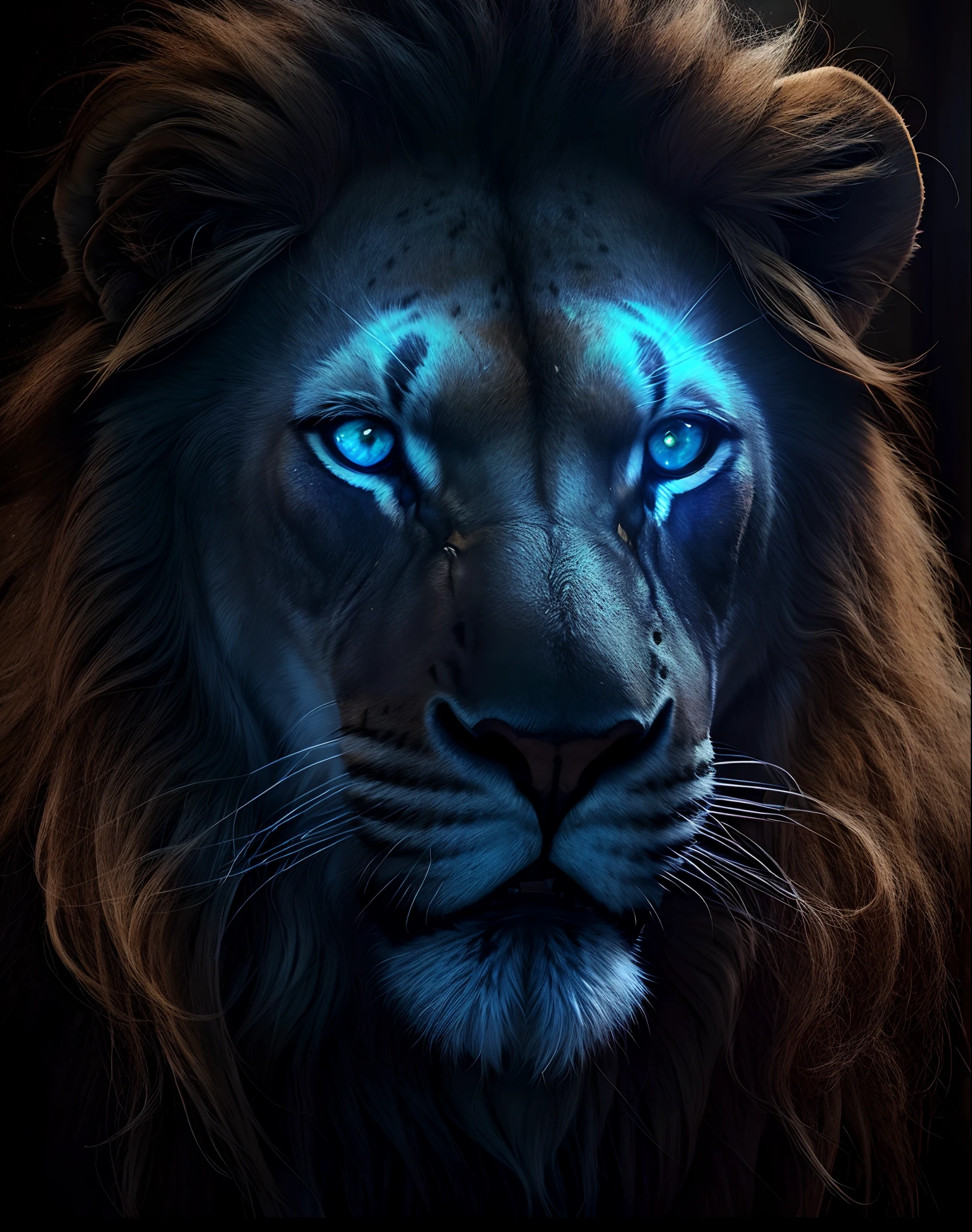 Lion, leone, King, naturais, Natureza, Natureza, Linda, renderizado, fotorrealista, UltraHD, 4k, texturasdetalhadas, thunders, sombras detalhadas, cores detalhadas, por do sol, sol se pondo, Sunset, Natureza Linda, fundo preto, por do sol, contraste detalhado, contraste realista, alta resolução, cores detalhadas,