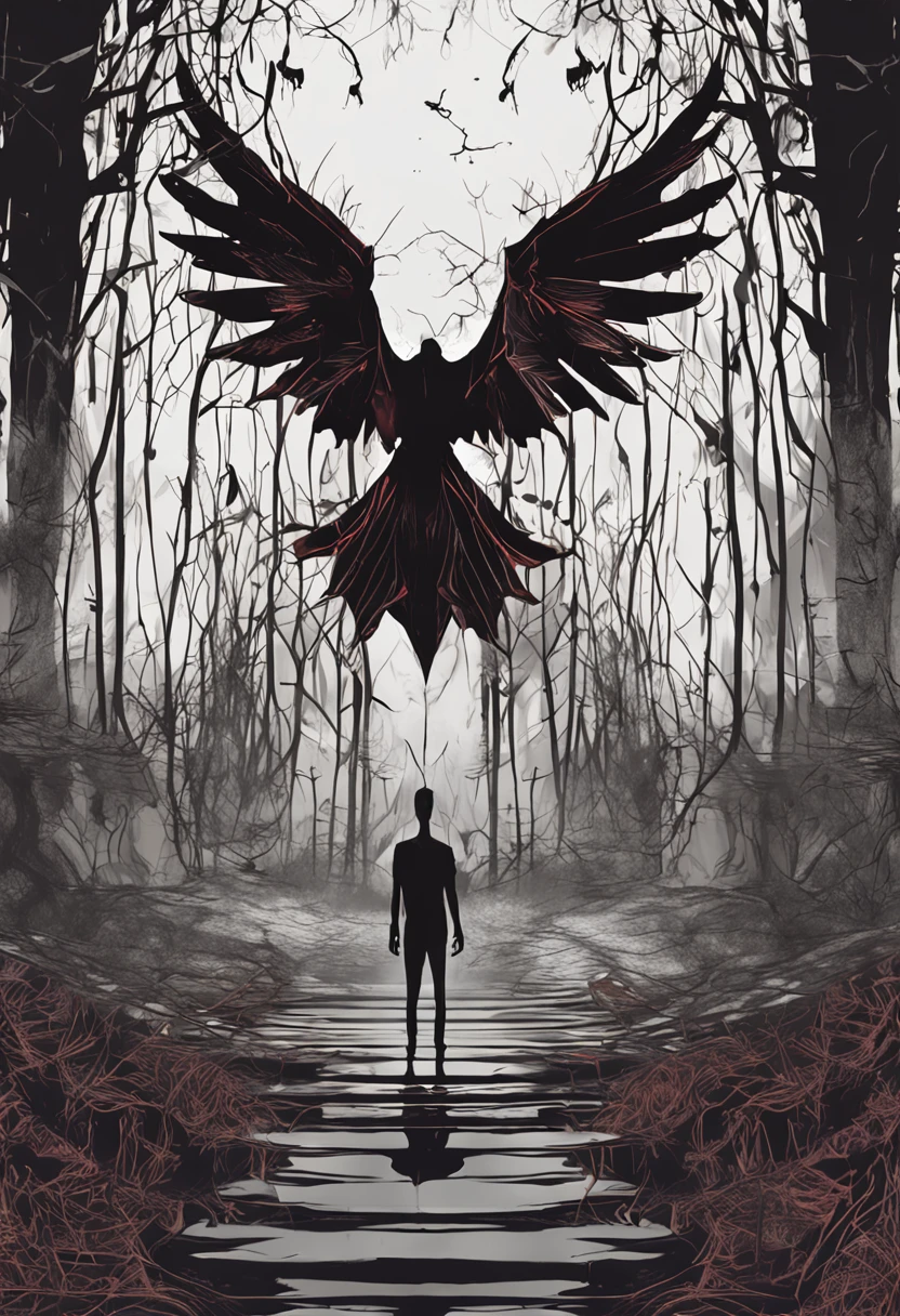 melhor qualidade, master part, ultrahigh-resolution, (fotografia realista:1.4), Surrealismo, Semelhante a um sonho,FusionArt, Shadow dancer, magia das sombras, Darkness Control, furtividade, passo da sombra, Umbral spells, hidden blade,vampiro, demonio