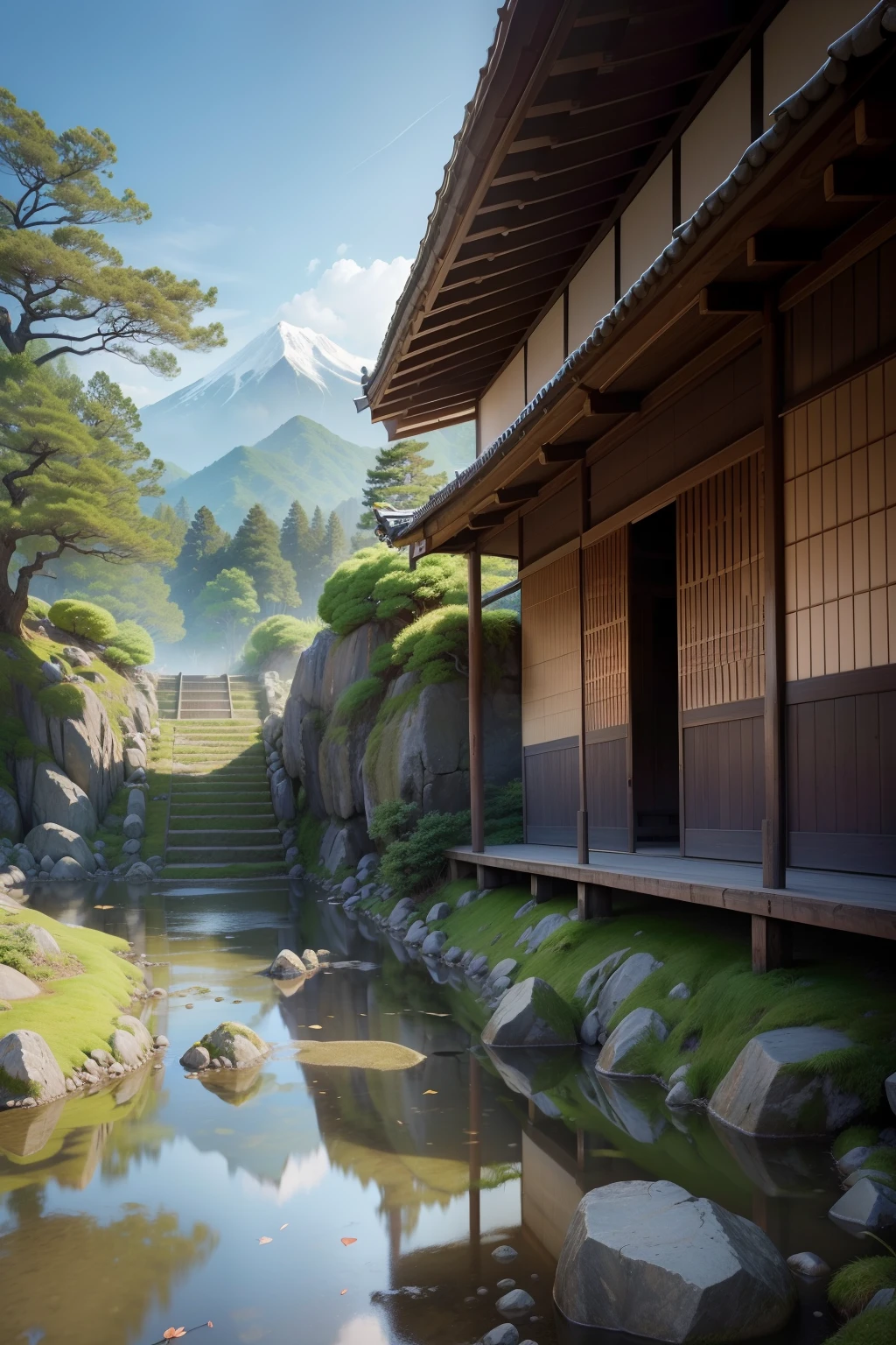 Scenery ANCIENT JAPAN Ia (obra-prima) (8k high resolution) (melhor qualidade) (Ultra Definition) (Ultra realista)(Foto RAW) (Foto realista) (bright illumination)