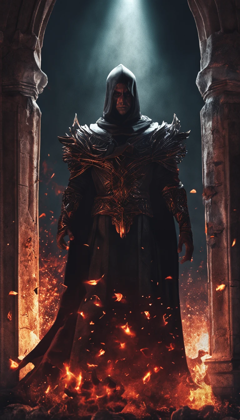 melhor qualidade, master part, ultrahigh-resolution, (fotografia realista:1.4), Surrealismo, Semelhante a um sonho,FusionArt, Shadow dancer, magia das sombras, Darkness Control, furtividade, passo da sombra, Umbral spells, hidden blade,vampiro, demonio