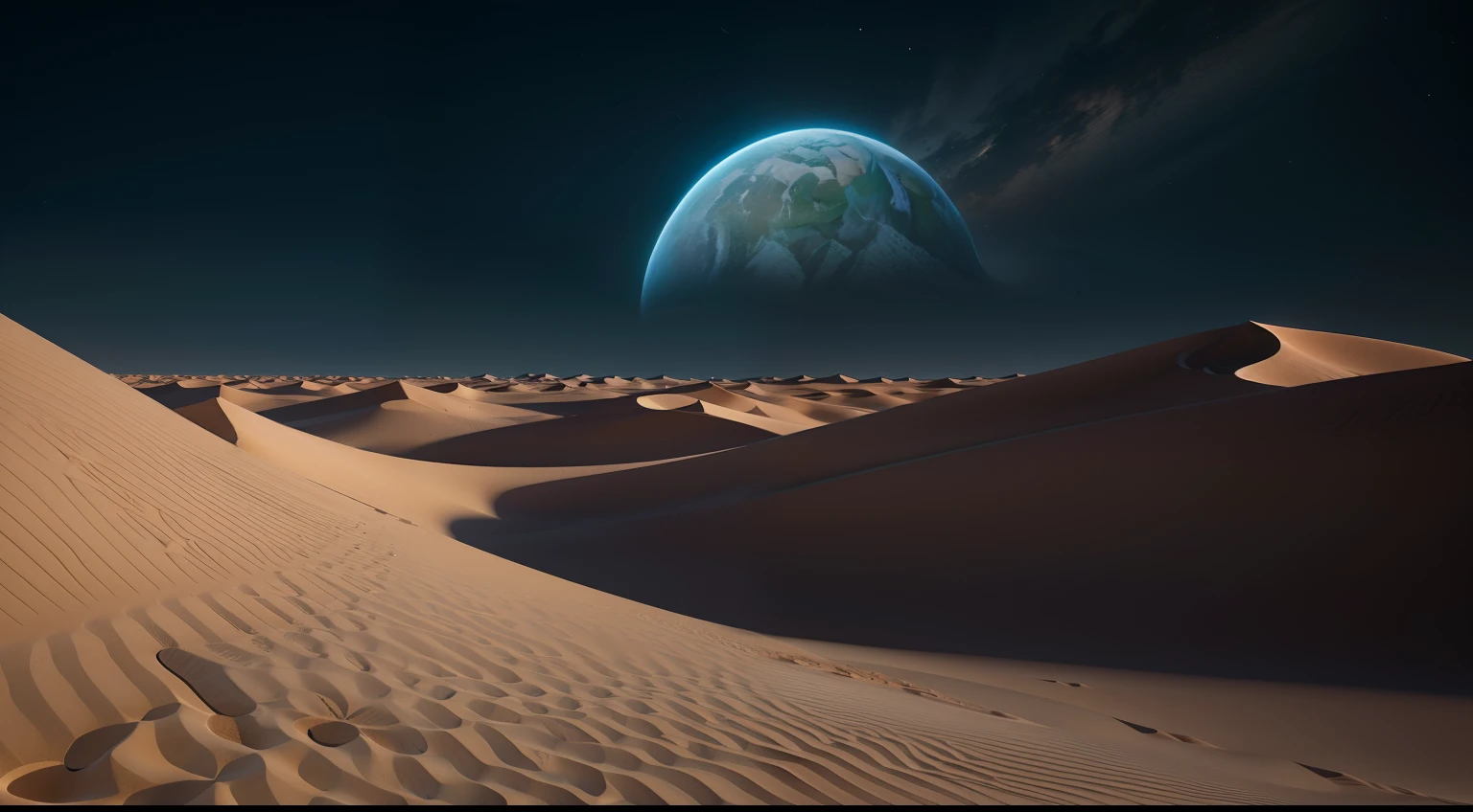 (En la noche oscura, cae un rayo en el desierto, iluminando las dunas interminables, contraste entre luces y sombras) ,vista desde un punto alto, se ve un panorama amplio, brillo nocturno, vista lejana, realista, Warm and enveloping light, rico, Colores realistas, hermoso, Expansive photography, , Positive film, estilo naturalista, High Definition Filming,obra maestra, experta, Incredibly detailed, compositing, encuadre, centrada, simetry, pintada, intrincada, volumetric illumination, hermosa, rica obra maestra , foco nítido, ultra detallado, Super renderizado en octanaje renderizado, Renderizado en Cinema 4D, Renderizado en Cinema4D, creado en octane render, Render de octanaje colorido, renderizado en renderizado de octano, global ilumination. VFX, Renderizado en octanaje renderizado 32K, Renderizado en Cinema 4 D Octane, Incredible octane, Oct realis