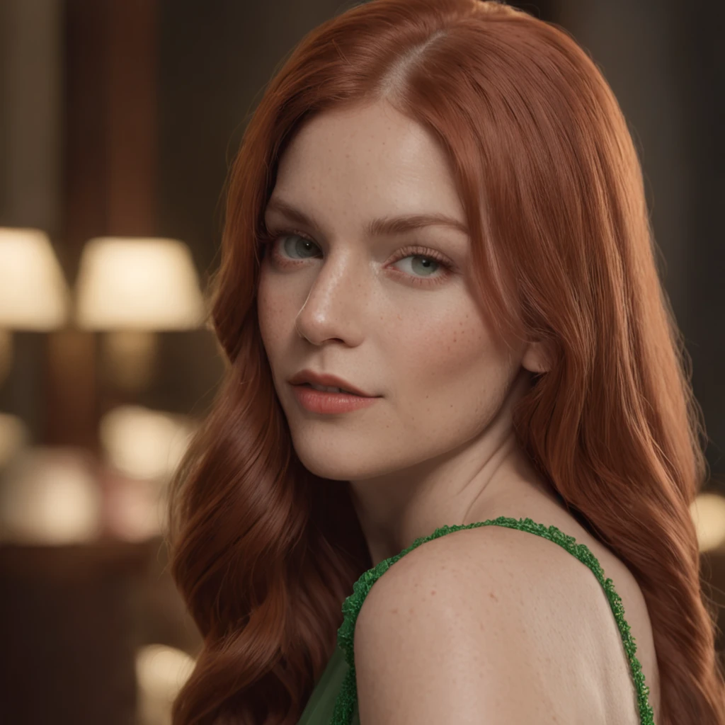 (Professional 3D rendering:1.3) de (Realistic:1.3) foto de arte mais bonita do mundo,mulher ruiva na cafeteria, (( epic fantasy elegant woman movie universe riverdale netflix, long red hair pale ginger clothes moss green and black )), corpo inteiro 8k unidade render, sol refletindo vidro da janela, poros da pele, very dark lighting, sombreamento, circunstanciado, rosto detalhado, (Vibrando, Fotografia realista, Realistic, Dramatic, Escuro, foco nítido, 8k), (Roupas de couro elegantes bege :1.4), ((((Use peles)))), (intrincado:1.4), decadente, (altamente detalhado:1.4), Pintura digital, rendering by octane, art stations, conceito-arte, liso, foco nítido, illustration, germe da arte, (Loish:0.23), Coffee on a table, manha tranquila anos 50, (global ilumination, studiolight, light volumetric), chuva forte, particles floating in light , patife, fantasia, Nosso, Corpo inteiroesbiano, ((Fundo escuro e antigo da cidade:1.3)),Art Etações