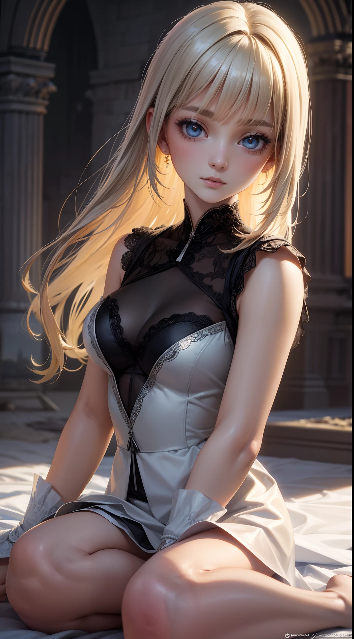 peasant girl, extremely detailed (silk|satin|lacy) (clothing, skirt|dress), neckline, (((1girl))), portrait, (full body), natural breasts, medium length hair, (masterpiece:1.4), (best quality:1.4), 1girl, slim body, photorealistic, ultra detailed, ((Real image)), ((realistic skin)), ((realistic face)),(illustration:1.05), (beautiful:1.05), (beautiful detailed eyes:1.05), (cinematic light:1.1), Full body, hair voluminous, perfect and well designed eyes, beautiful and delicate face, fair skin, real skin, (face detail), pores, super high resolution, 8k, parameters Best quality, masterpiece, super high resolution, (Realistic 2.0), More details, detailed skin, ((castle, stronghold) city, hills, village) beautiful and aesthetic:1.2, fractal art:1.4, 16K, HDR, RTX, Ray Tracing, Radiosity, Anisotropic Filtering, Subsurface Scattering, metallic reflections, vibrant colors