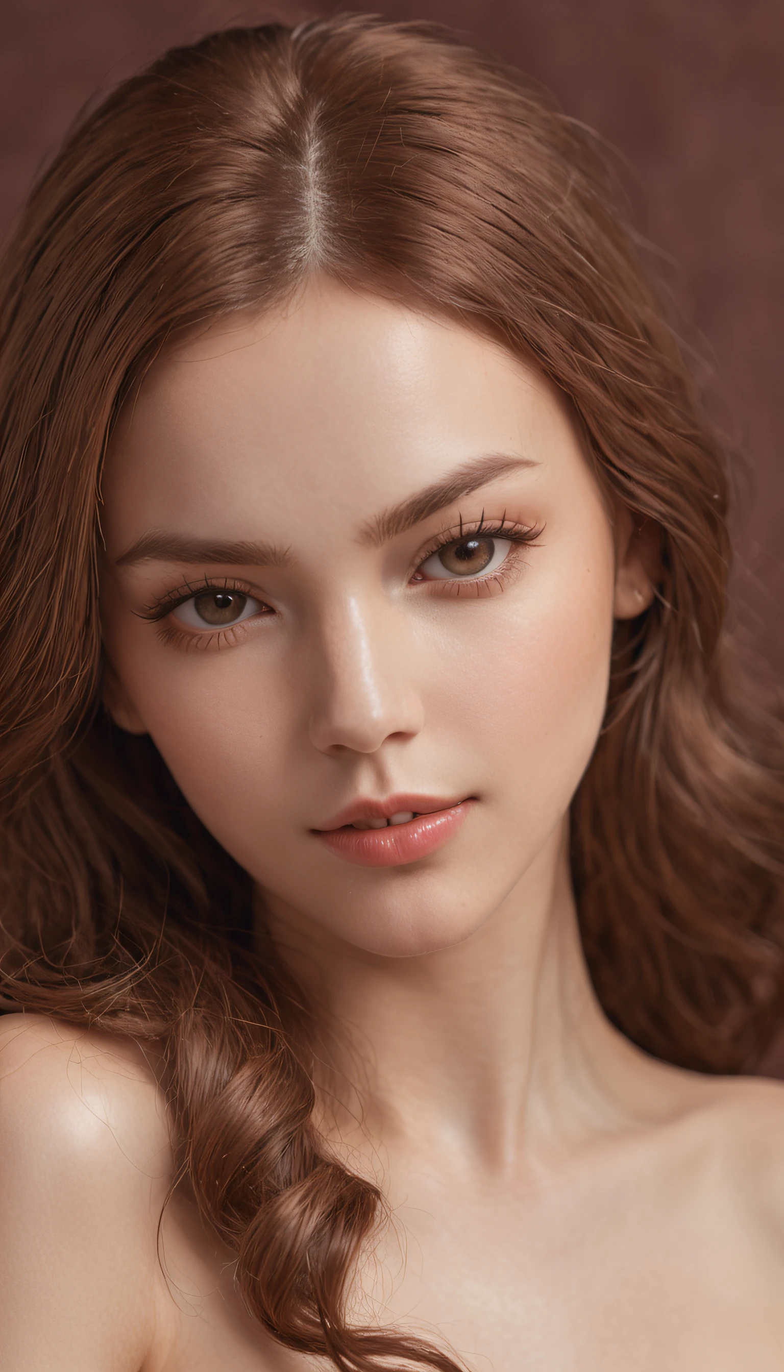 Naked beautiful sexy girl ,full body,good anatomy,good boobs(red nipples),good vagina(hyman),gold brown hair details,Realistic style