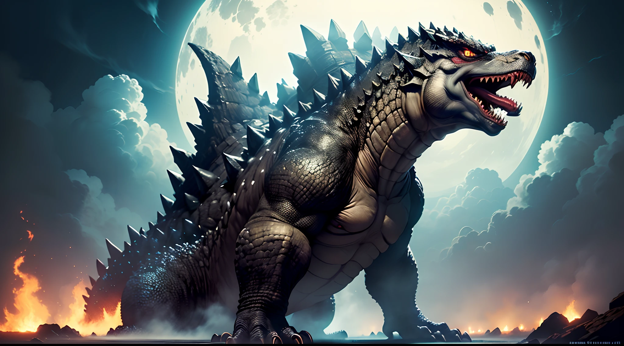 Godzilla com lobisomem