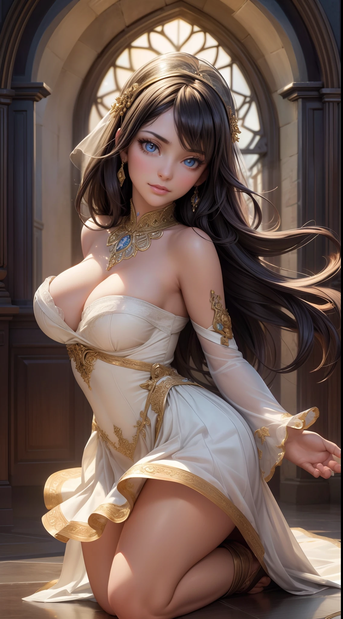 peasant girl, magic accessories, magic energy flows and sparkles, extremely detailed (silk|satin|lacy) (clothing, skirt|dress), neckline, (((1girl))), portrait, (full body), natural breasts, medium length hair, (masterpiece:1.4), (best quality:1.4), 1girl, slim body, photorealistic, ultra detailed, ((Real image)), ((realistic skin)), ((realistic face)),(illustration:1.05), (beautiful:1.05), (beautiful detailed eyes:1.05), (cinematic light:1.1), Full body, hair voluminous, perfect and well designed eyes, beautiful and delicate face, fair skin, real skin, (face detail), pores, super high resolution, 8k, parameters Best quality, masterpiece, super high resolution, (Realistic 2.0), More details, detailed skin, ((castle, stronghold) city, hills, village), beautiful and aesthetic:1.2, fractal art:1.4, 16K, HDR, RTX, Ray Tracing, Radiosity, Anisotropic Filtering, Subsurface Scattering, metallic reflections, vibrant colors