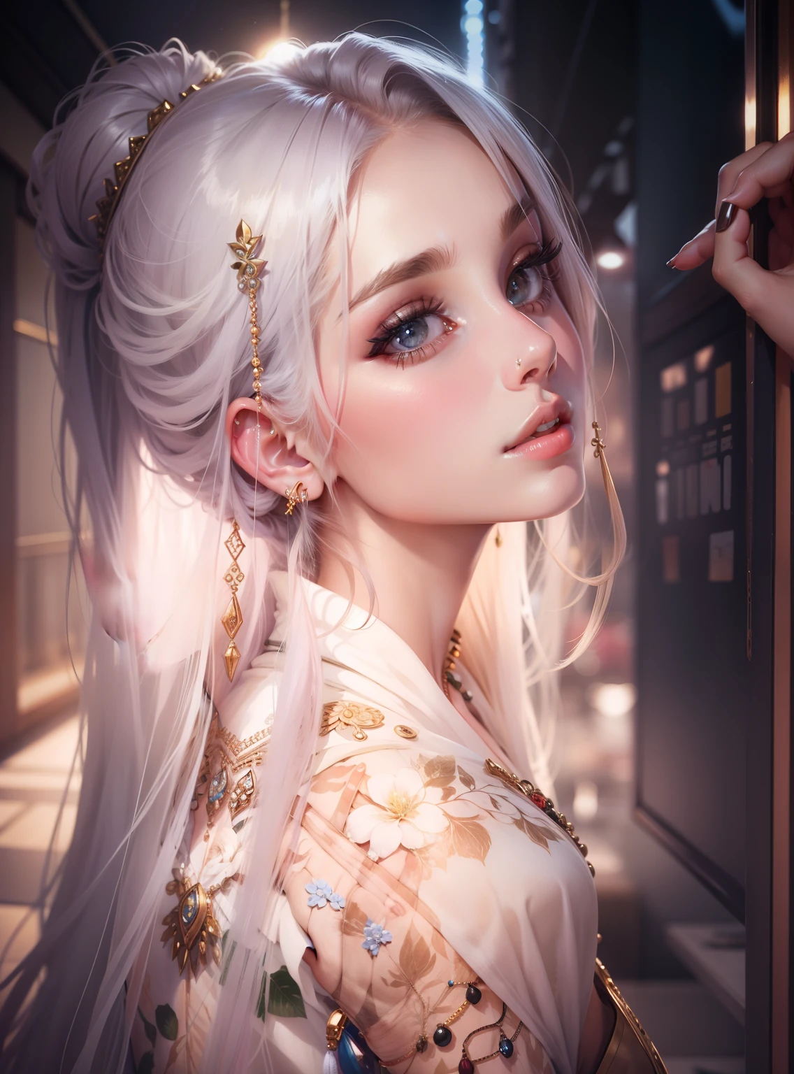 Beautiful girl with beautiful jewelry