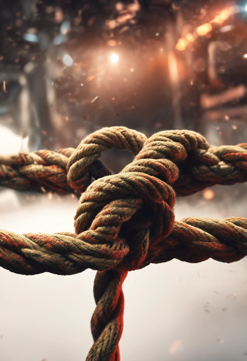 A hand holding a rope, representing the strength to overcome obstacles.