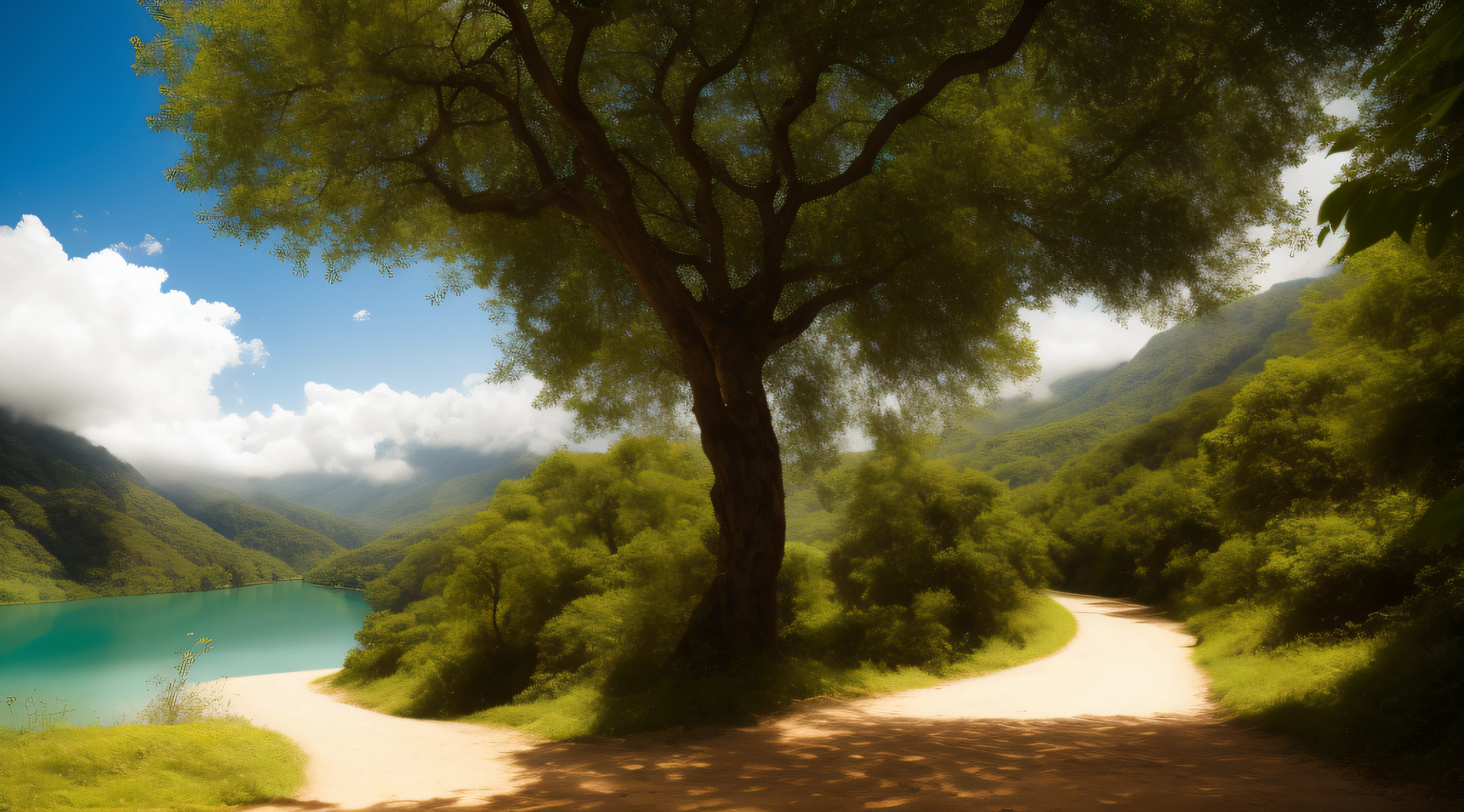 Obra maestra, mejor calidad, alta calidad, extremadamente detallado CG unidad 8k papel tapiz, paisaje de otro planeta, al aire libre, cielo rojiso, nube, cielo, no humanos, Floating mountain, paisaje, agua, tree, cascada, acantilado, naturaleza, lago, Kali, cielos nublados, Award-winning photography, bokeh, profundidad de campo, HDR, flowering, chromatic abberation, fotorrealismo, muy detallado, tendencia en artstation, tendencia en CGsociety, intrincado, alto detalle, dramatic, arte a mitad de viaje