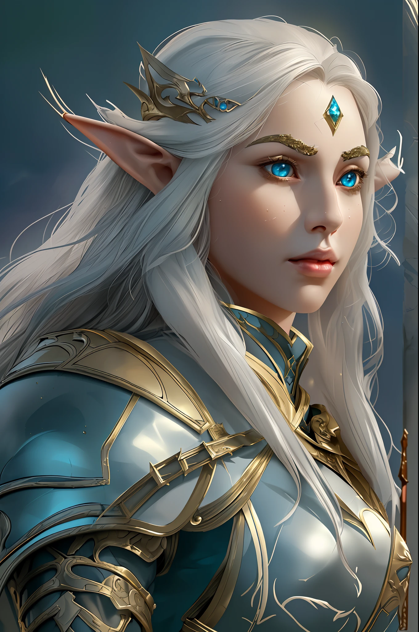 8k, ultra detailed, masterpiece, best quality, (extremely detailed), dynamic angle, anatomically correct a picture of an elf knight ridong her epic giant eagle (best details, Masterpiece, best quality: 1.5), female elf (best details, Masterpiece, best quality: 1.5), gold hair, long hair, wavy hair, small pointed ears, wearing heavy elven armor (best details, Masterpiece, best quality: 1.5), shinning metal, armed with elven sword fantasysword sword (best details, Masterpiece, best quality: 1.5), blue skies background and some clouds background