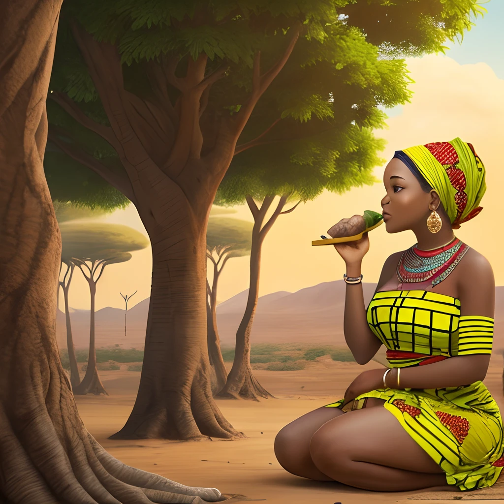 a African woman showing --auto --s2