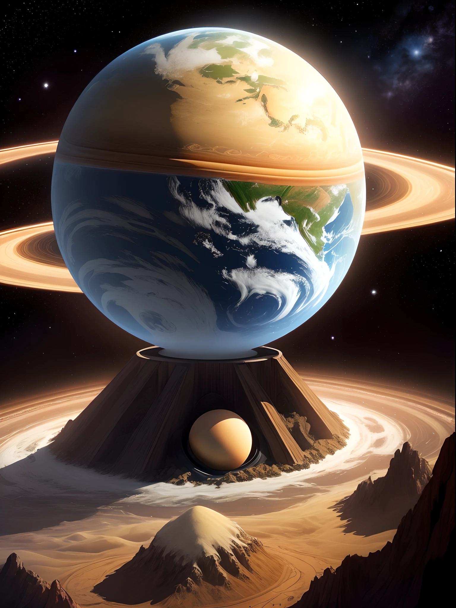 Aneis do planeta Saturno