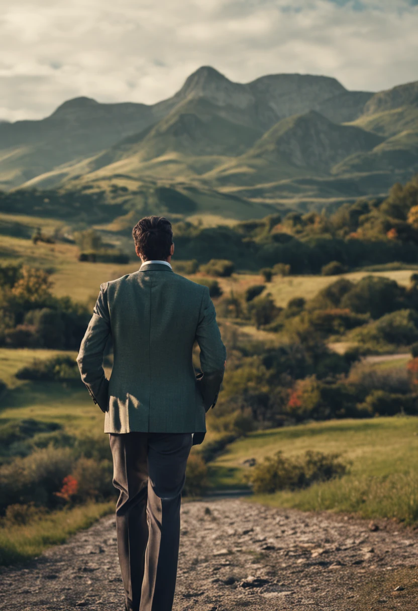 Hombre con traje y corbata