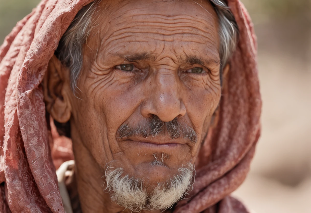 In the biblical setting, in a dusty little village on the banks of the Jordan River, lives a man whose life is marked by a unique and challenging condition. His name is Ezekiel, And he is known throughout the region as "Ezequiel, The man with the parched hand". Ezekiel's physical characteristics are remarkable. His right hand is parched from birth, a condition that makes you look different from other members of the community. His hand is dry and wrinkled, incapaz de realizar tarefas simples, like holding a scythe or tying a knot.