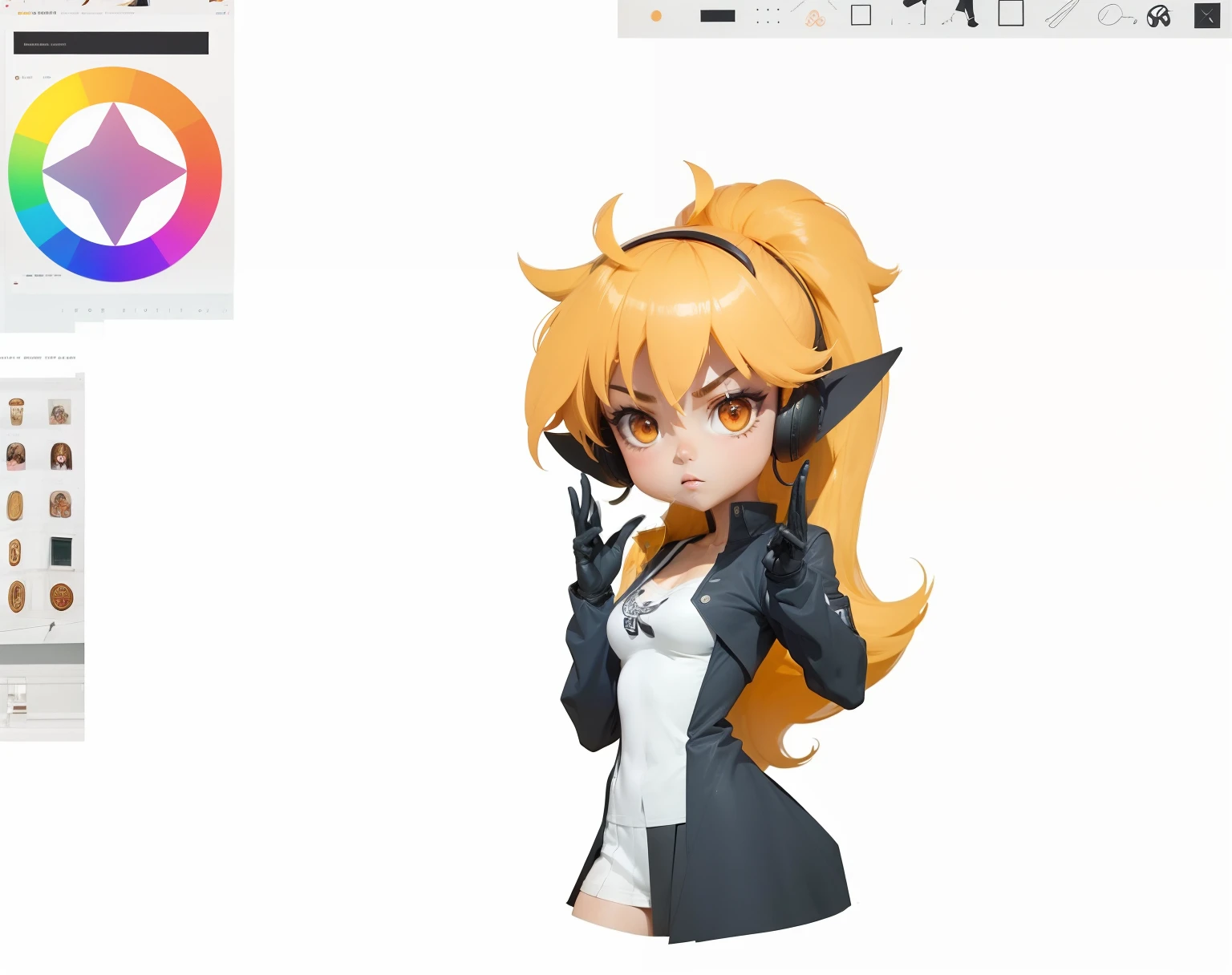 Me the anime character standin