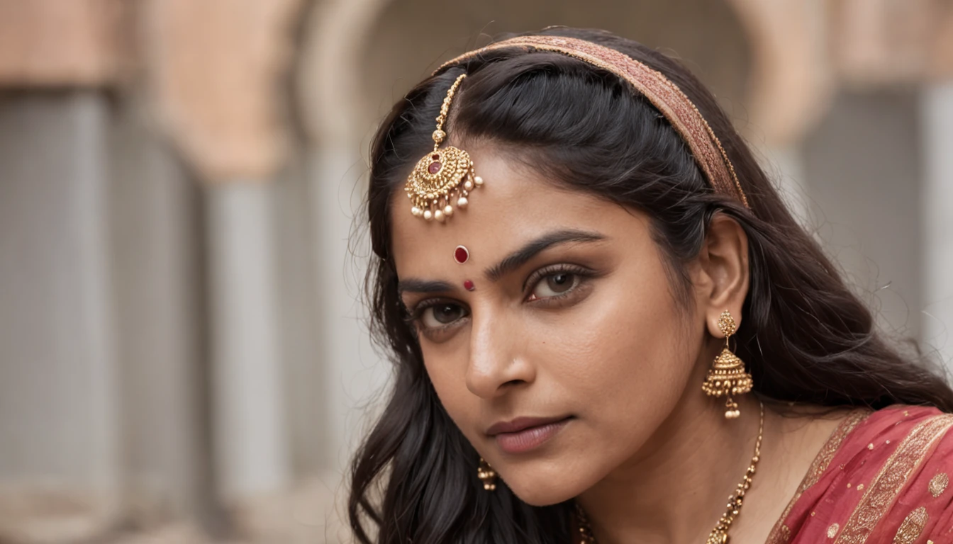 The legacy of Jhansi Ki Rani lives on, serving as a beacon of hope for those who seek to challenge oppression and injustice. Her valiant struggle against colonial powers continues to resonate with people across the world. Her story has been immortalized in literature, art, and cinema, ensuring that her spirit remains alive in the hearts of millions." --stylize 562 --q 2 --v 5