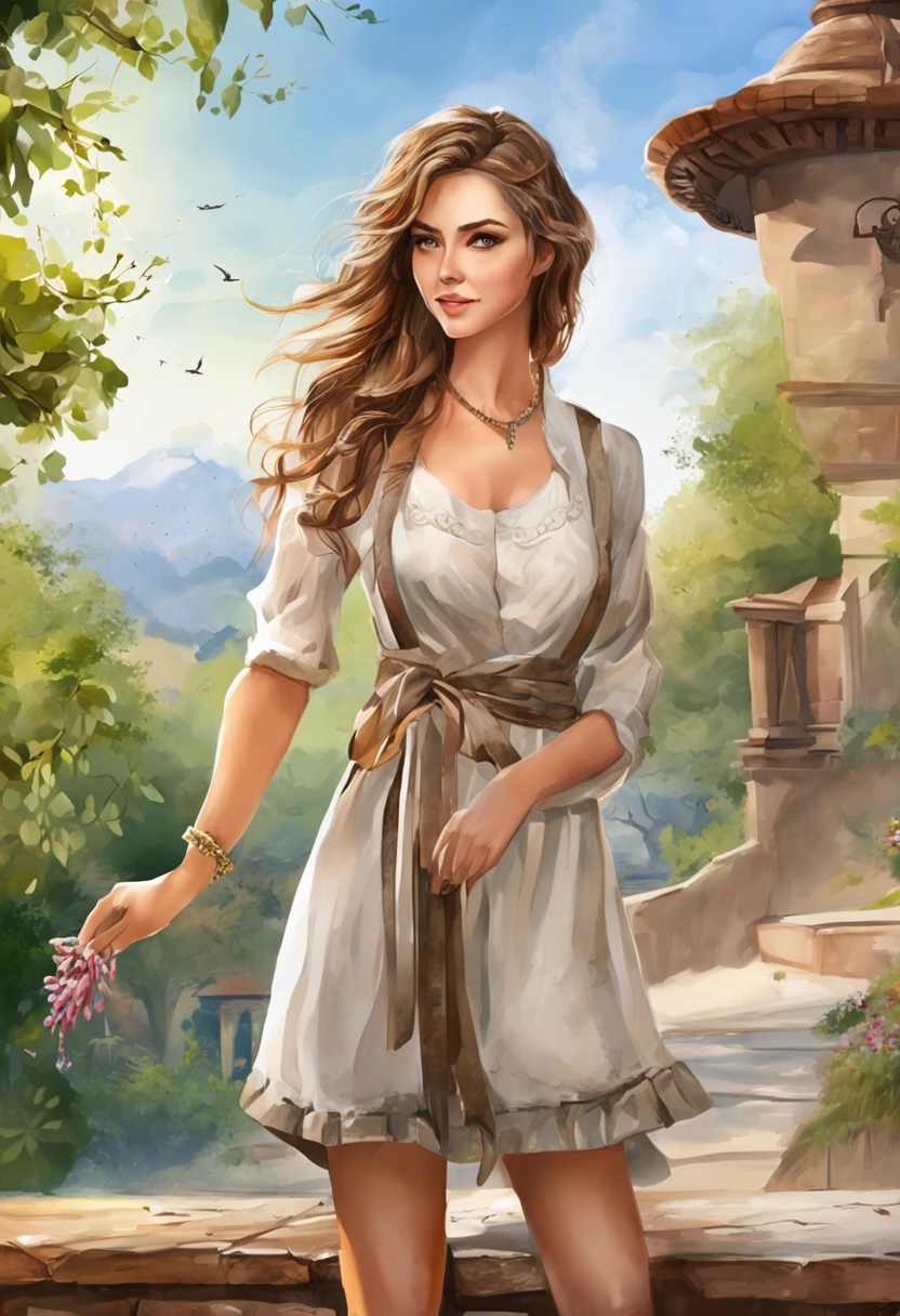 best quality,masterpiece,photorealistic,extremely detailed CG unity 8k wallpaper,1girl,suit,upper body,looking at the viewer,outdoors,