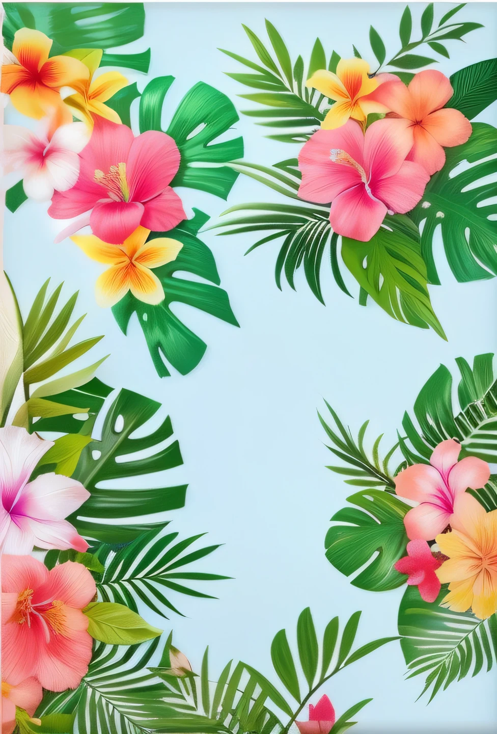 flores tropicais e folhas no fundo azul caso iphone, flores tropicais, flores tropicais florescentes, lindas flores tropicais, fundo tropical, flores florais coloridas, plantas e flores tropicais, elegantes estampas tropicais, humor tropical, plantas de flores tropicais, tropical, tropical paradise, papel de parede floral, papel de parede florido, Flores no fundo, estilo tropical, flores de hibisco, vibe tropical, folhas tropicais
