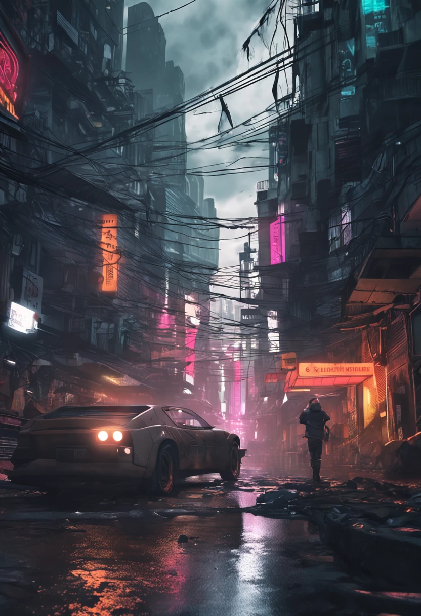 Gente caminando por las calles de la ciudad bajo la lluvia sosteniendo paraguas, busy cyberpunk metropolis, dystopian digital concept art, sci-fi cyberpunk city street, Calle Cyberpunk, Ciudad cyberpunk hiperrealista, Dire Cyberpunk City, Calle de la ciudad cyberpunk, Ciudad Cyberpunk lluviosa, Ciudad Cyberpunk Sucia, Arte conceptual urbano, Arte de Cyberpunk Blade Runner, Dystopian cyberpunk city, Arte conceptual cyberpunk, Cyberpunk apocalyptic city