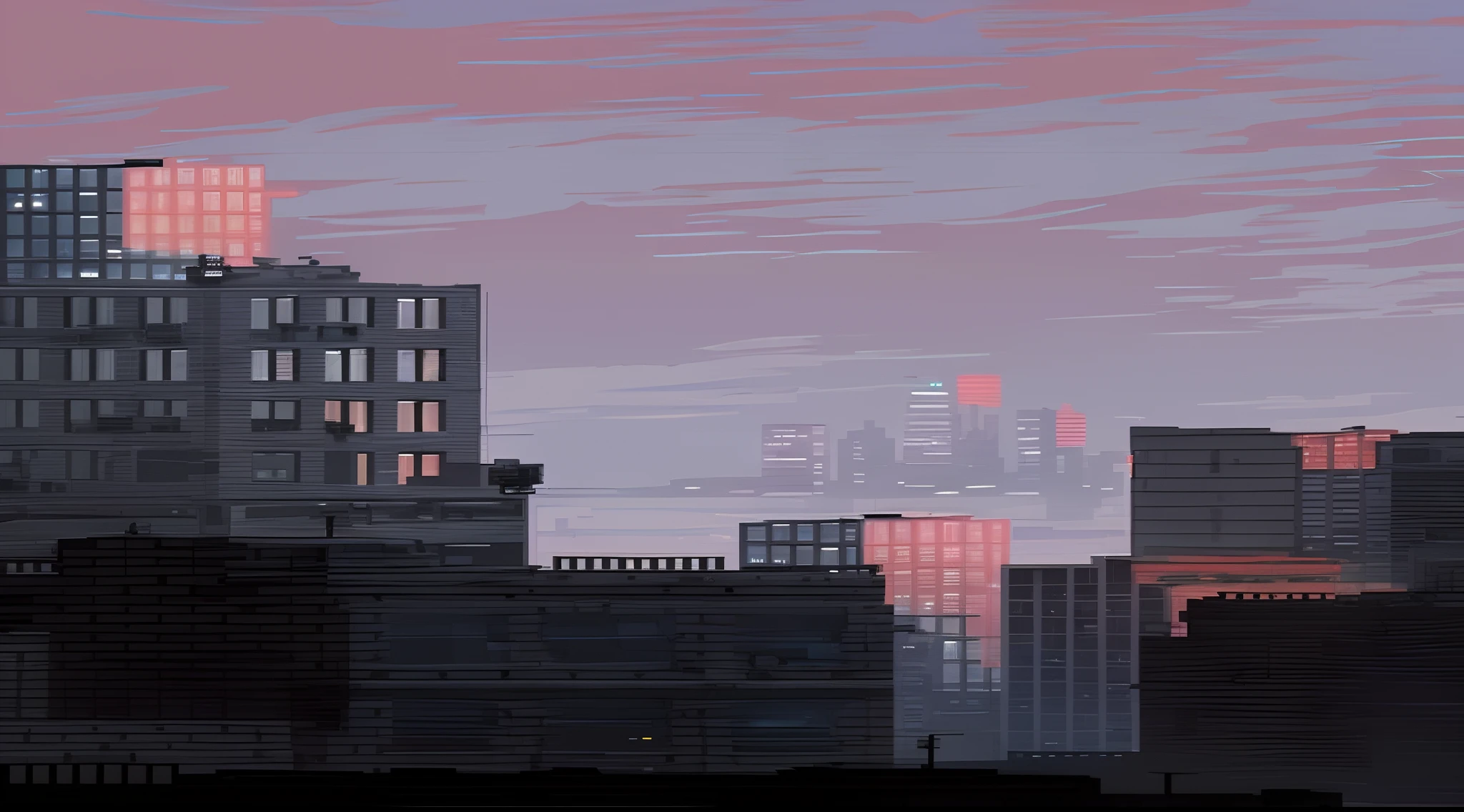 There's a pixel cityscape with a clock tower in the middle, #pixelarte, # pixelarte, bela arte detalhada do pixel, Cyberpunk Pixel Art, pixel art detalhado, telhado da cidade, Uma paisagem urbana cyberpunk, Paisagem urbana do dia, pairando sobre uma cidade, Cidade em segundo plano, Paisagem urbana cyberpunk, random background scene, paisagem crepuscular da cidade, paisagem urbana distante, #pixelarte:3, Estilo anime cityscape