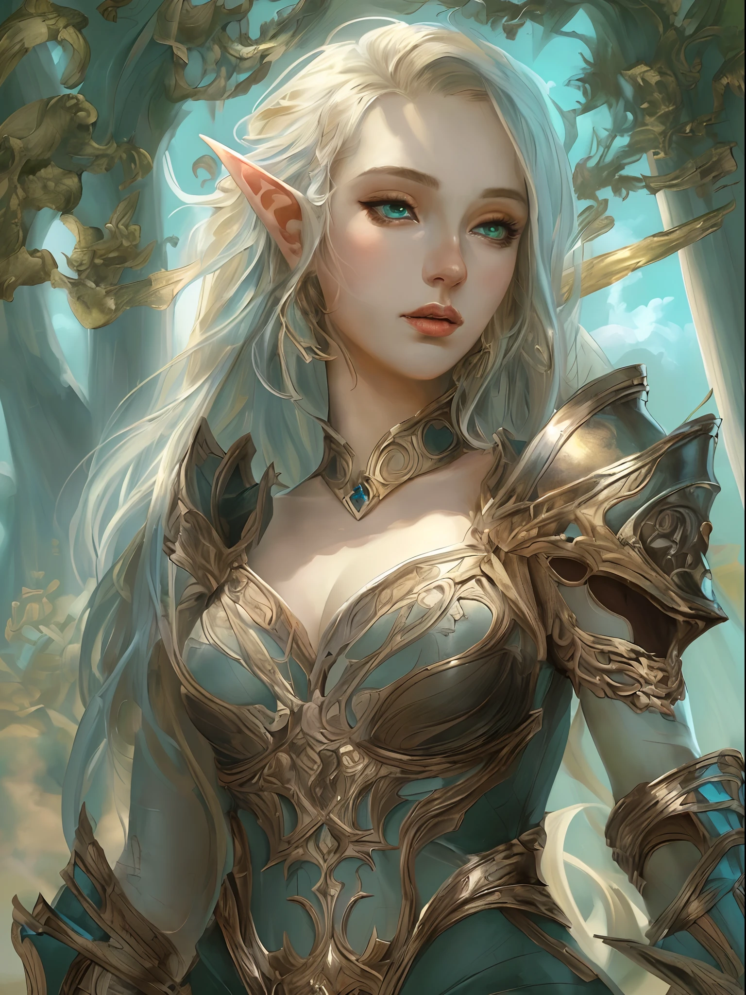 high details, best quality, 8k, [ultra detailed], masterpiece, best quality, (extremely detailed), full body, ultra wide shot, photorealistic, fantasy art, dnd art, rpg art, realistic art, a wide angle, (((anatomically correct))) a wallpaler of an elf knight, elf warrior, princess knight, shinning knight, ready for battle with her mount (intense details, Masterpiece, best quality: 1.5), female elf (intense details, Masterpiece, best quality: 1.5), ultra detailed face, ultra feminine, fair skin, exquisite beauty, gold hair, long hair, wavy hair, small pointed ears, dynamic eyes color, wearing heavy elven armor, shinning metal, armed with elven sword Divine_sword_Irelia, standing near her mount, dynamic mount , green meadows, blue skies background and some clouds background depth of field (intricate details, Masterpiece, best quality: 1.5), full body (intricate details, Masterpiece, best quality: 1.5), high details, best quality, highres, ultra wide angle