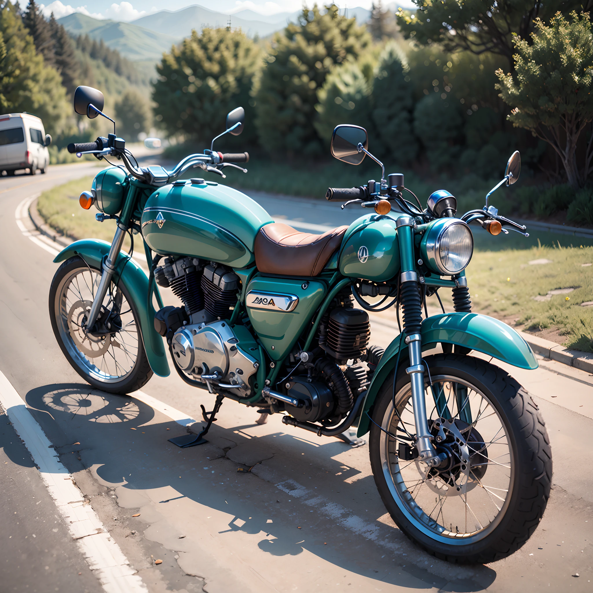 Old Honda moto, real pic