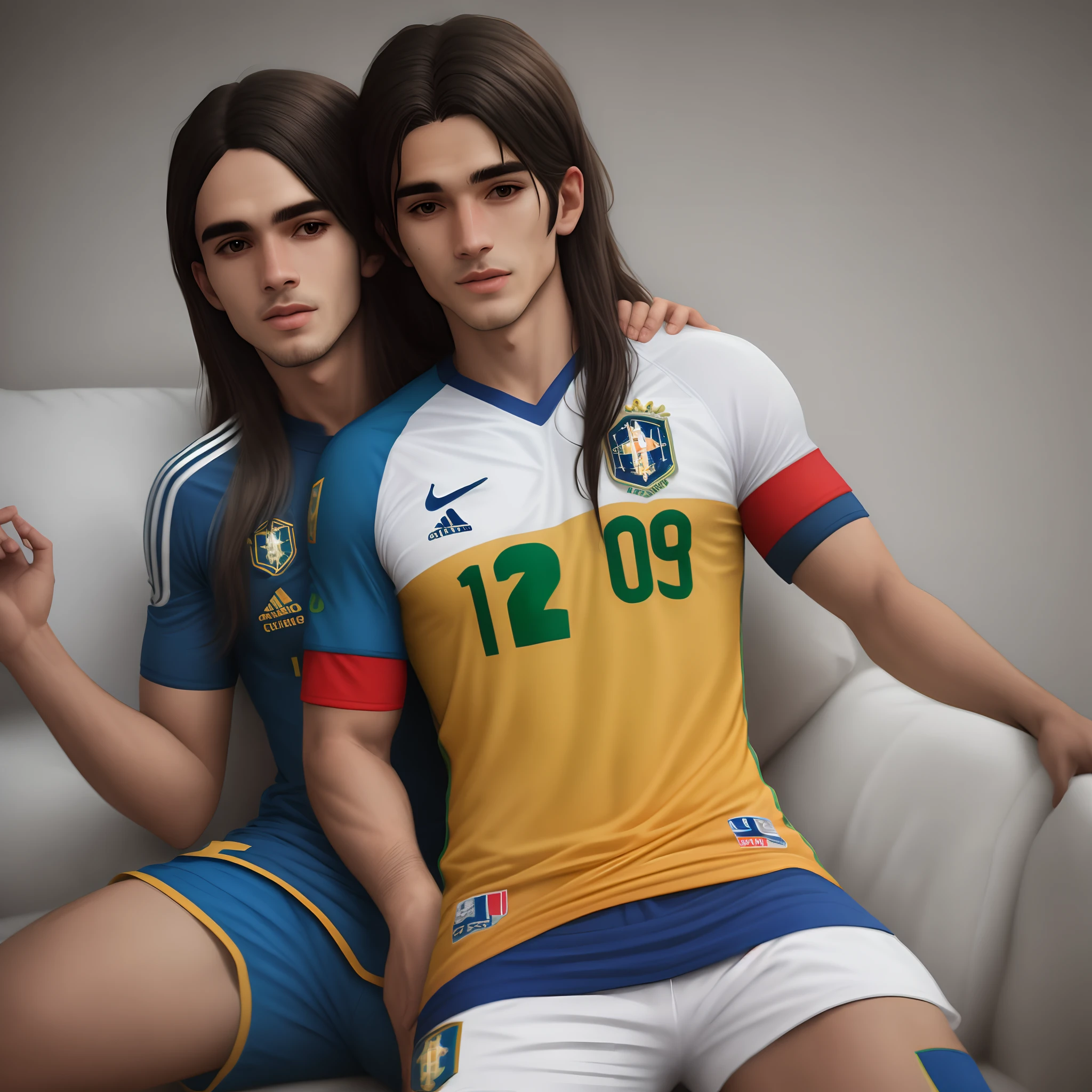 Albedo with shirt of the Brazilian national team