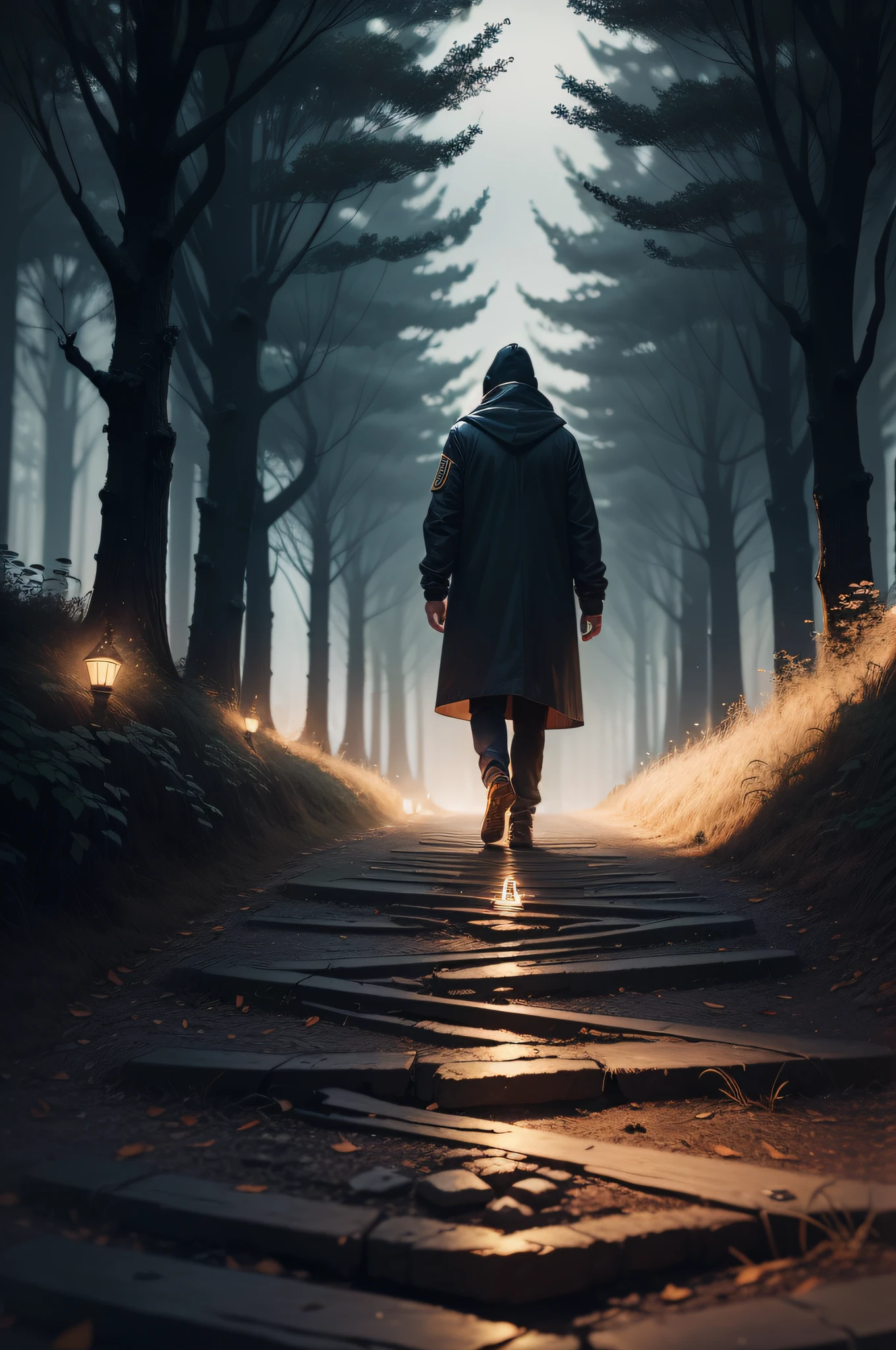 A visual representation of a dark path leading to an illuminated one, symbolizing the journey of overcoming challenges to reach a healthier relationship.