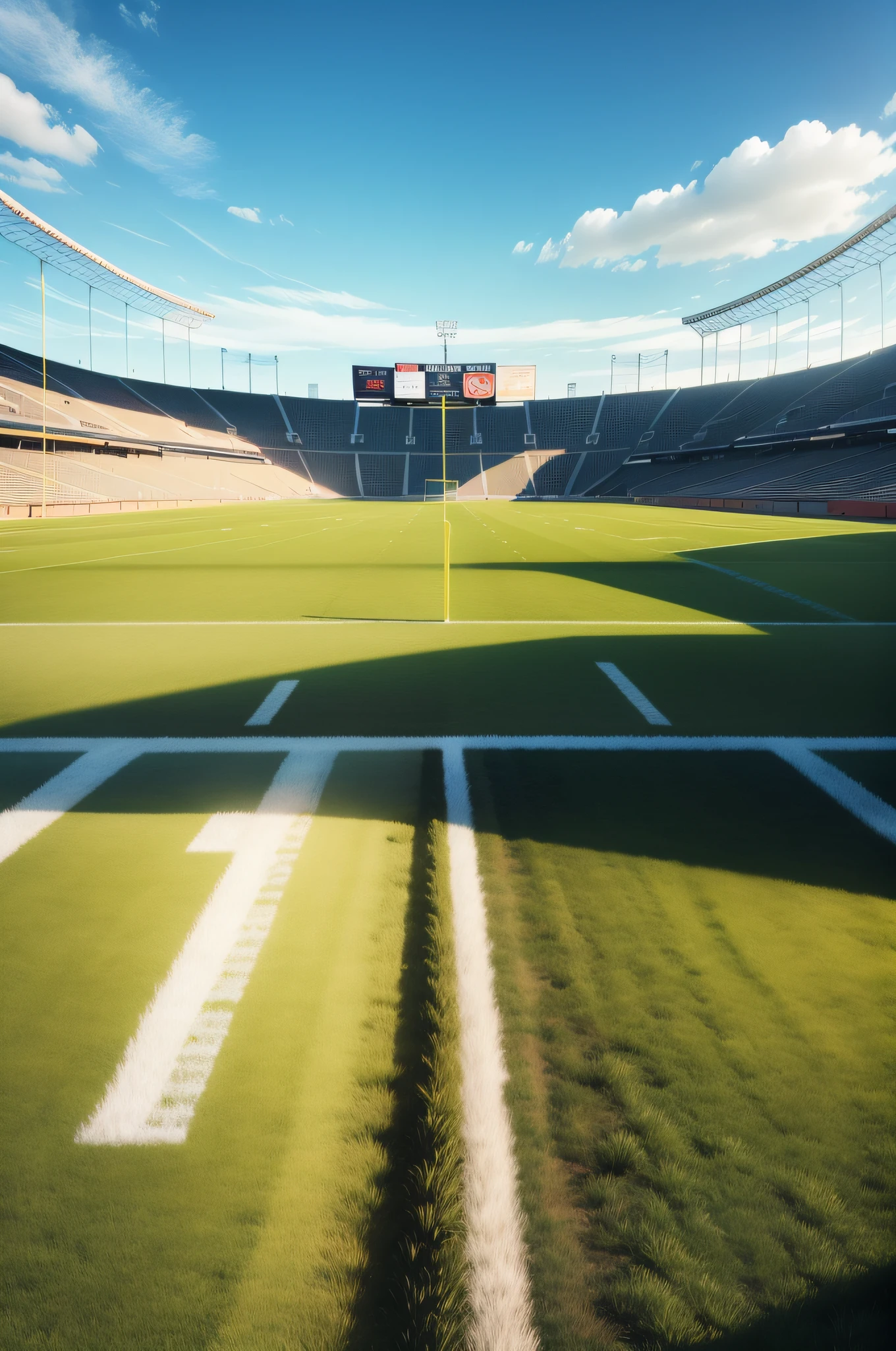 Scenery of a football field