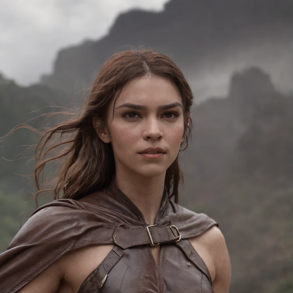 (Professional 3D rendering:1.3) de (Realistic:1.3) Foto de arte mais bonita do mundo,Features soft and bright female heroes, corpo inteiro ((Epic hero fantasy woman wet hero angry look long hair and fierce expression in dynamic pose, fantastic location, majestoso ambiente desordenado)), 8k unidade render, action shot, poros da pele, very dark lighting, sombreamento pesado, circunstanciado, Rosto detalhado, (vibrante, fotogrdeia realista, Realistic, Dramatic, Escuro, foco nítido, 8k), (Old leather clothes damaged by bad weather:1.4), ((((Use peles)))), (intrincado:1.4), decadente, (altamente detalhado:1.4), pintura digital, rendering by octane, art stations, Conceito-Arte, liso, foco nítido, illustration, germe da arte, (Loish:0.23), Wlop Ilya Kuvshinov, e Greg Rutkowski e Alphonse Mucha Gracias, (global ilumination, studiolight, Light Volumetric), chuva forte, floating particles, patife, fantasia, Onze, corpo inteiroesbian, ((Fundo escuro e antigo da cidade:1.3)),CGSesociedade,art stations