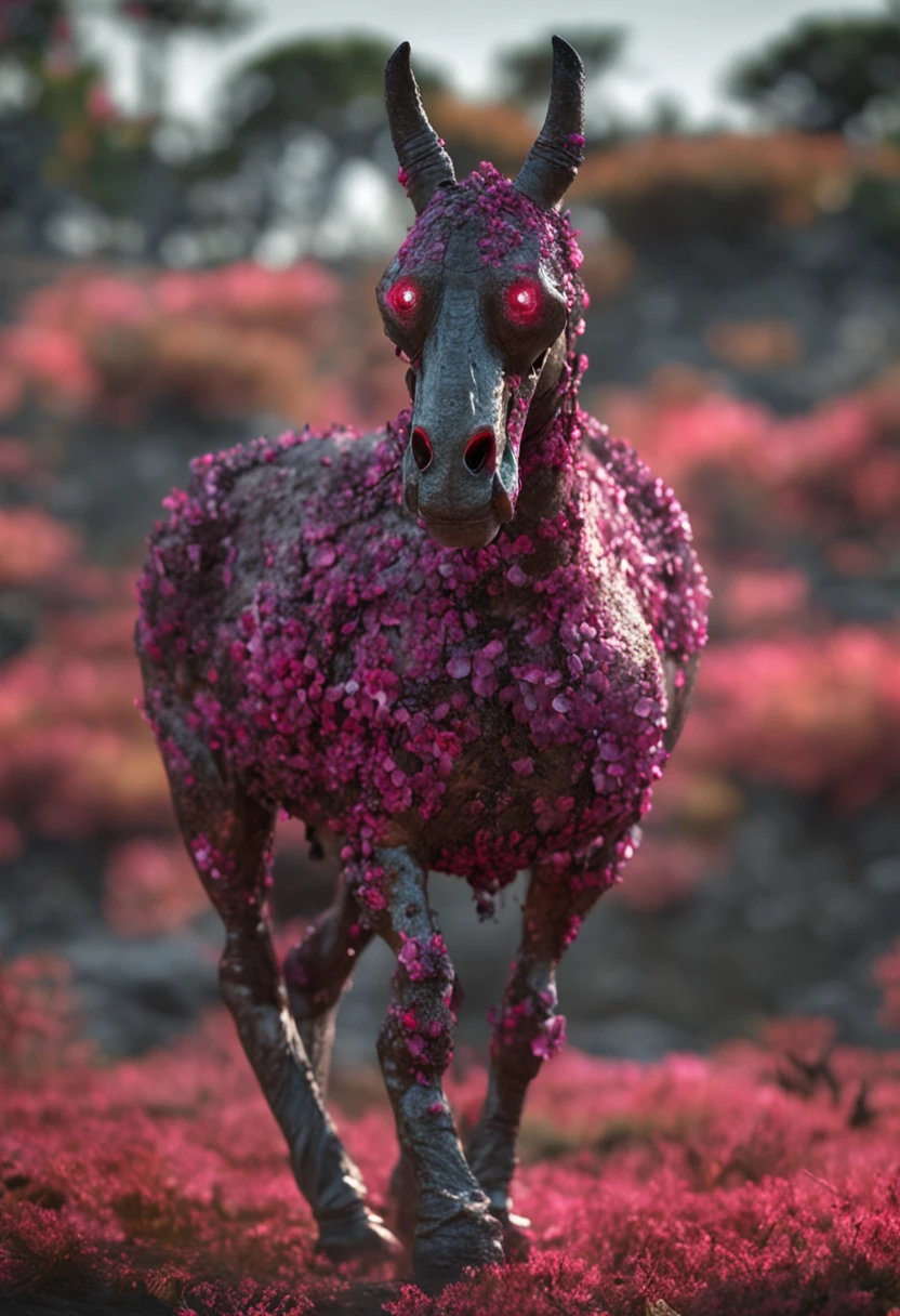 A creature that is the mixture of the saci pererê, boto cor de rosa, Headless mule and Iara