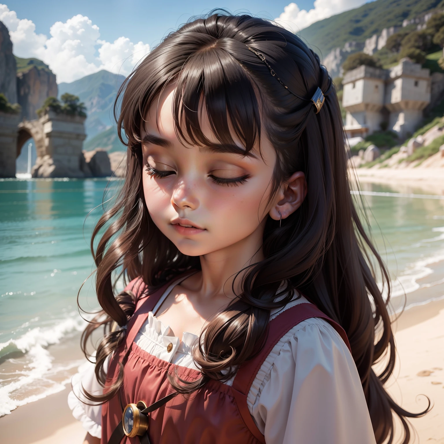 Sofia de 7 anos de idade todas as noites, She looked forward to the moment to close her eyes and embark on incredible adventures.