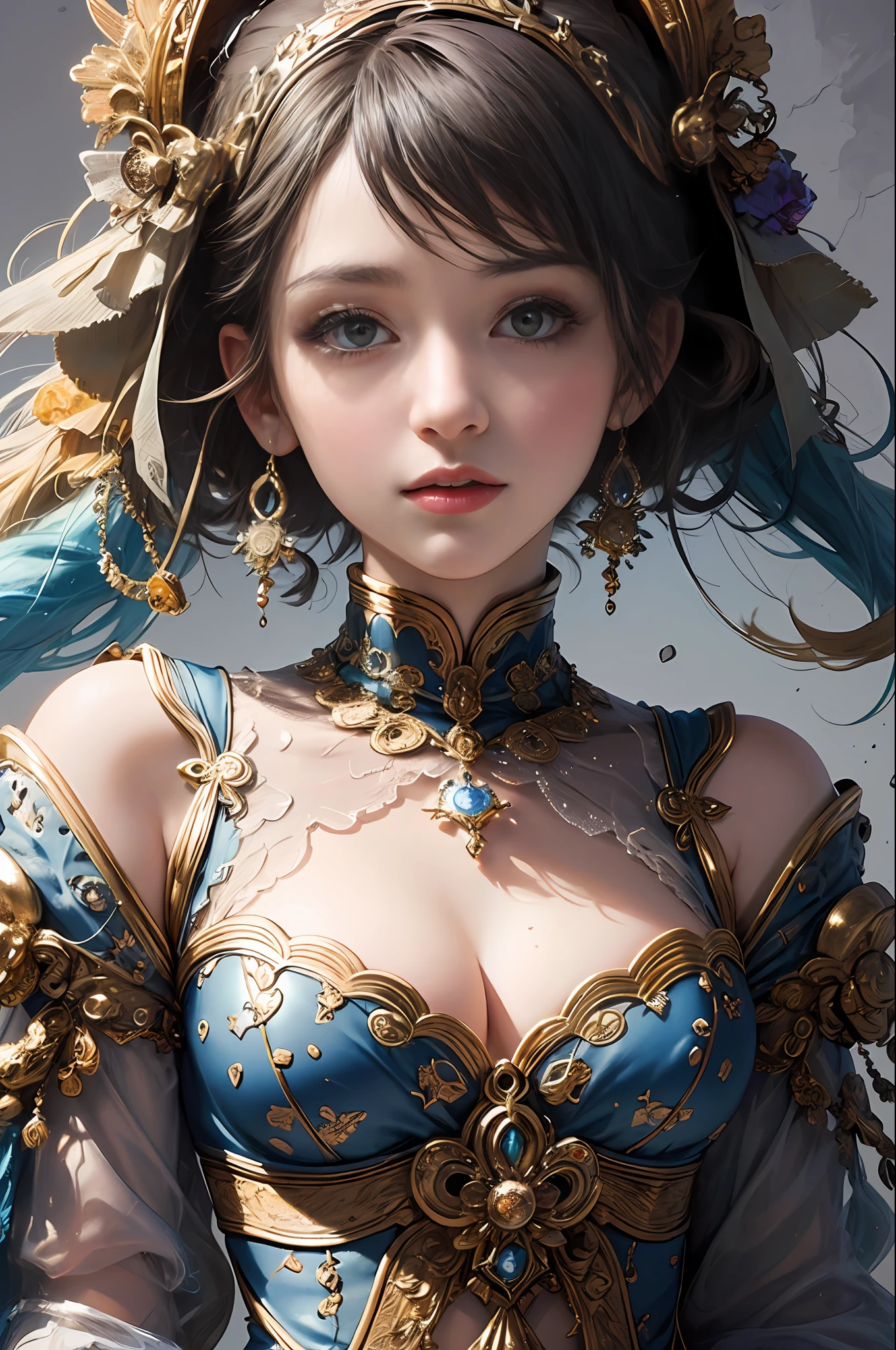 (masterpiece, top quality, best quality, official art, beautiful and aesthetic:1.2), (1girl), extremely detailed,(fractal art:1.3),colorful,highest detail.