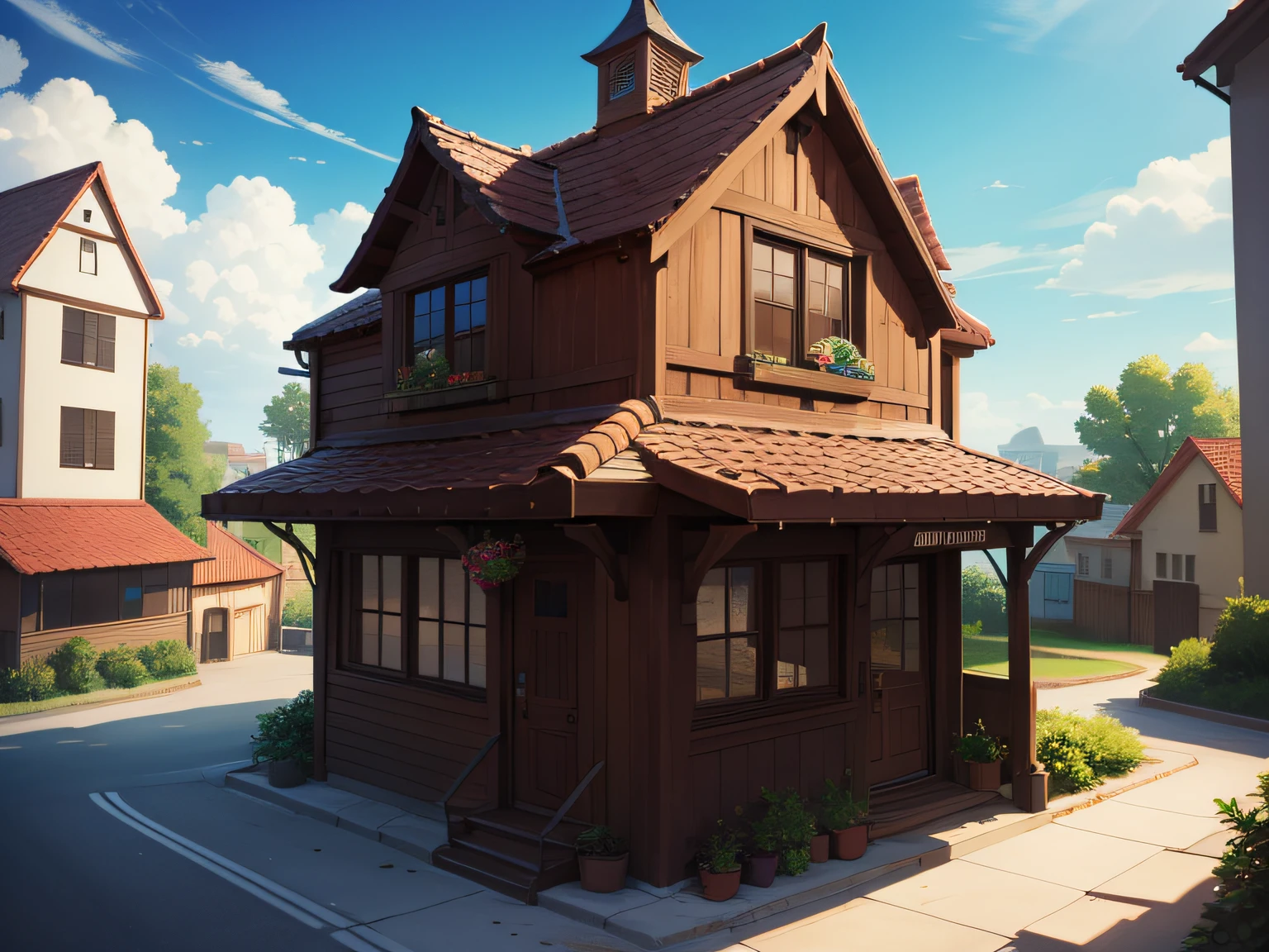 a world where everyone people is cookies and houses and buildings is chocolate and candy