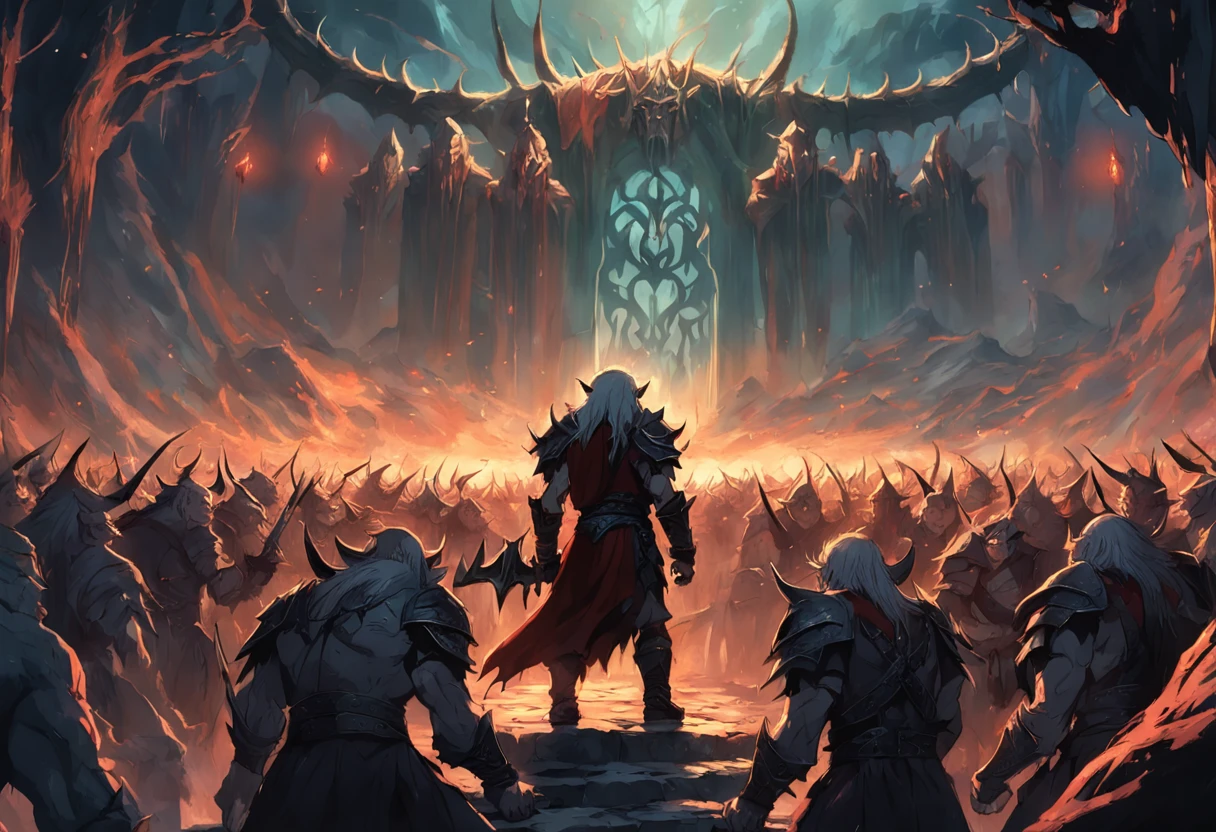 War between the Elves and the Orcs of the Lord of the Rings