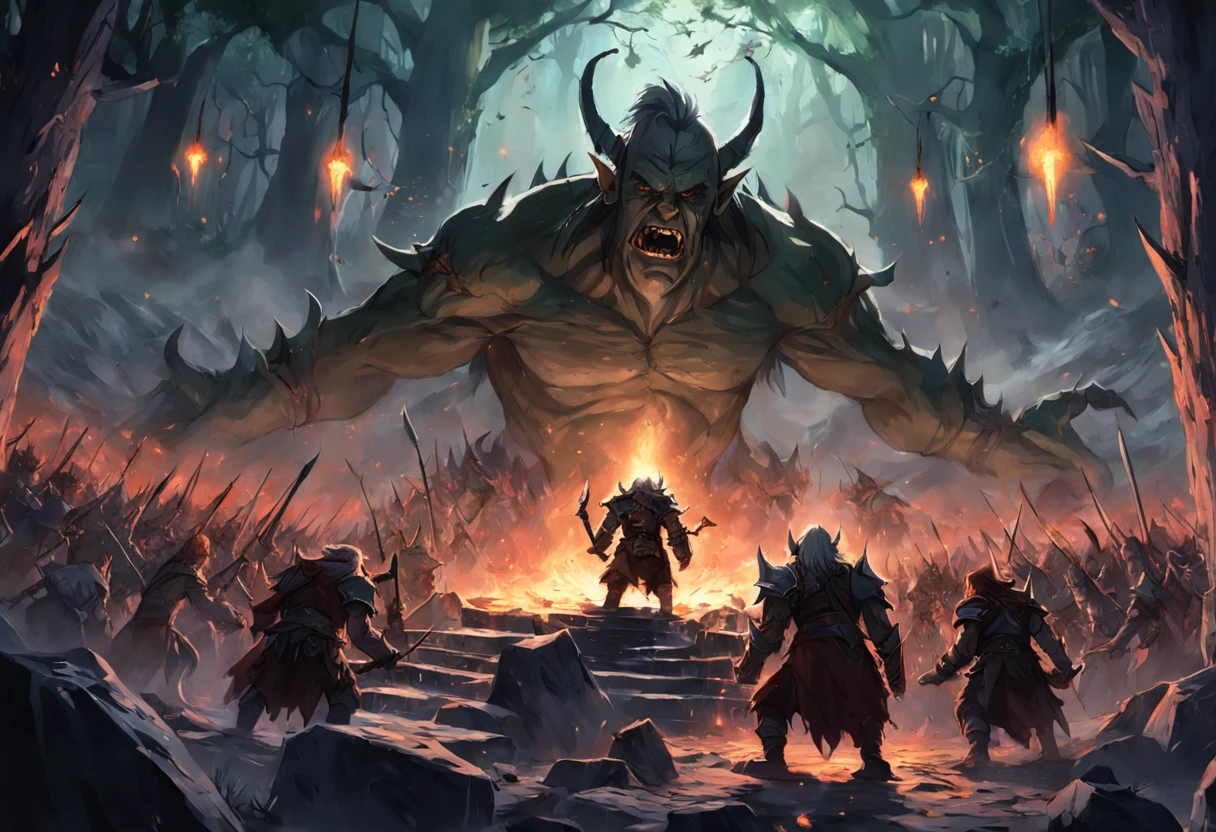 War between the Elves and the Orcs of the Lord of the Rings