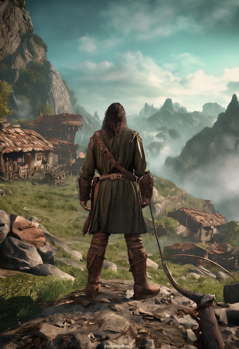 (Absurdo, Detalhes Intrincados, Obra-Prima, Melhor Qualidade, alta resolução, 8k), 1 homem, cabelos verde, masculino, jovem, baixa estatura, halfling, hobbit, envelhecido, dreadful, olhos e rosto finamente detalhados, cabelo de bigode curto vermelho escuro, hazelnut eyes, olhando para baixo, capa, solo, (corpo inteiro: 0,6), fundo detalhado, rosto detalhado, ( tema de fantasia escura:1,1), Face covered with scarf, raquete, (tatuagens: 0,9), (crouching position: 0,75), couro escuro resistente (armadura: 0.7), pulseira, dietrich, capuz, bolsa de couro pequena, facas, High fantasy medieval setting, fundo de beco escuro, furtividade, secreto, produtos roubados, (barris no fundo: 0.8), mistborn, atmosfera escura, , profundidade de campo, efeitos visuais.
