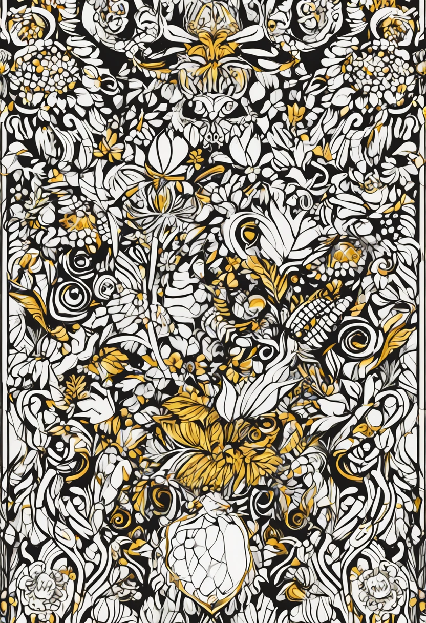 Fundo preto com tons dourado desenhos bem suave de olhos