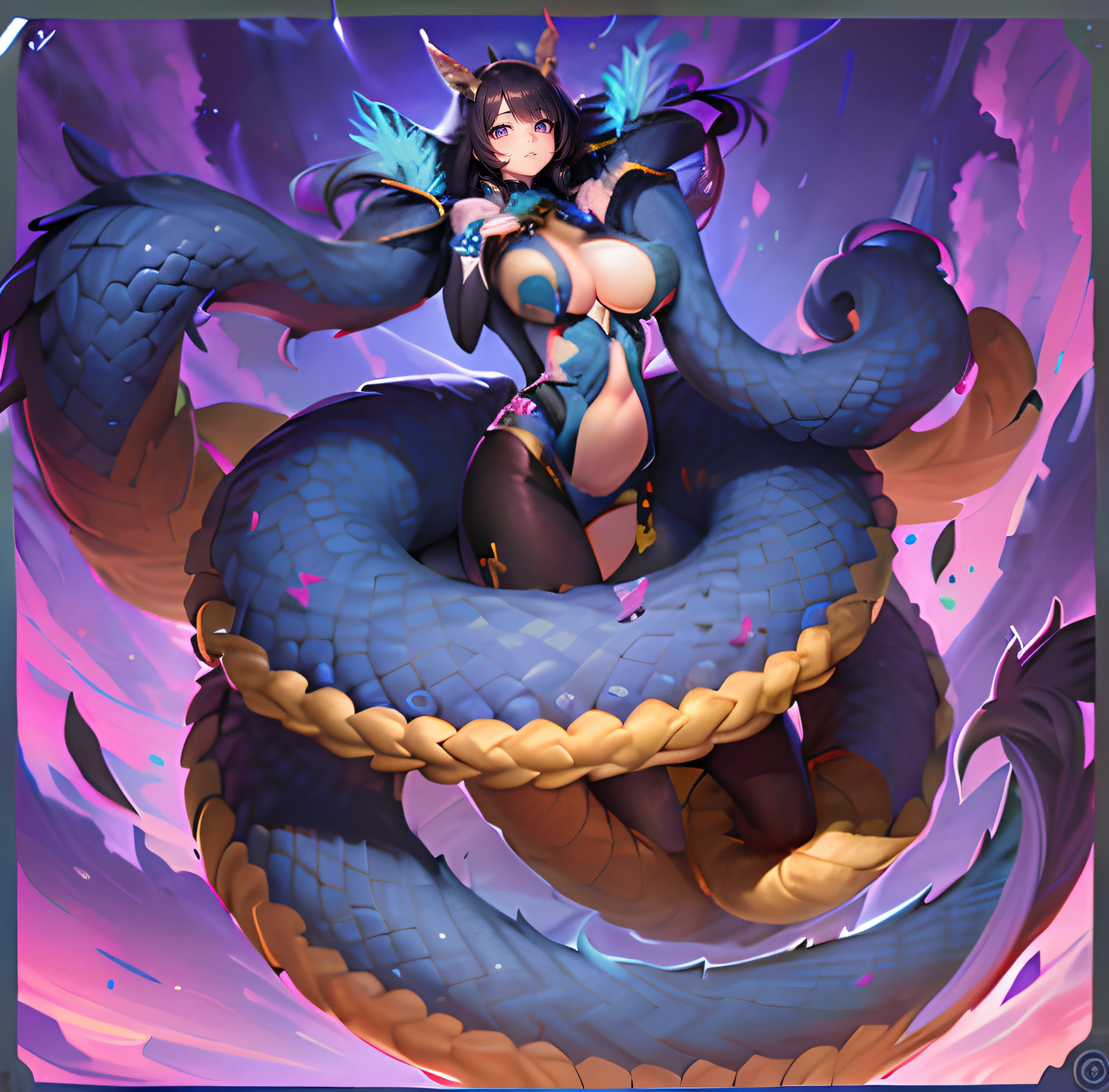 tmasterpiece，best qualtiy，（Very detailed CG unity 8K wallpaper）（best qualtiy），（Most Best Illustration），（Best shadow）Nature'，huge tit，Raised sexy