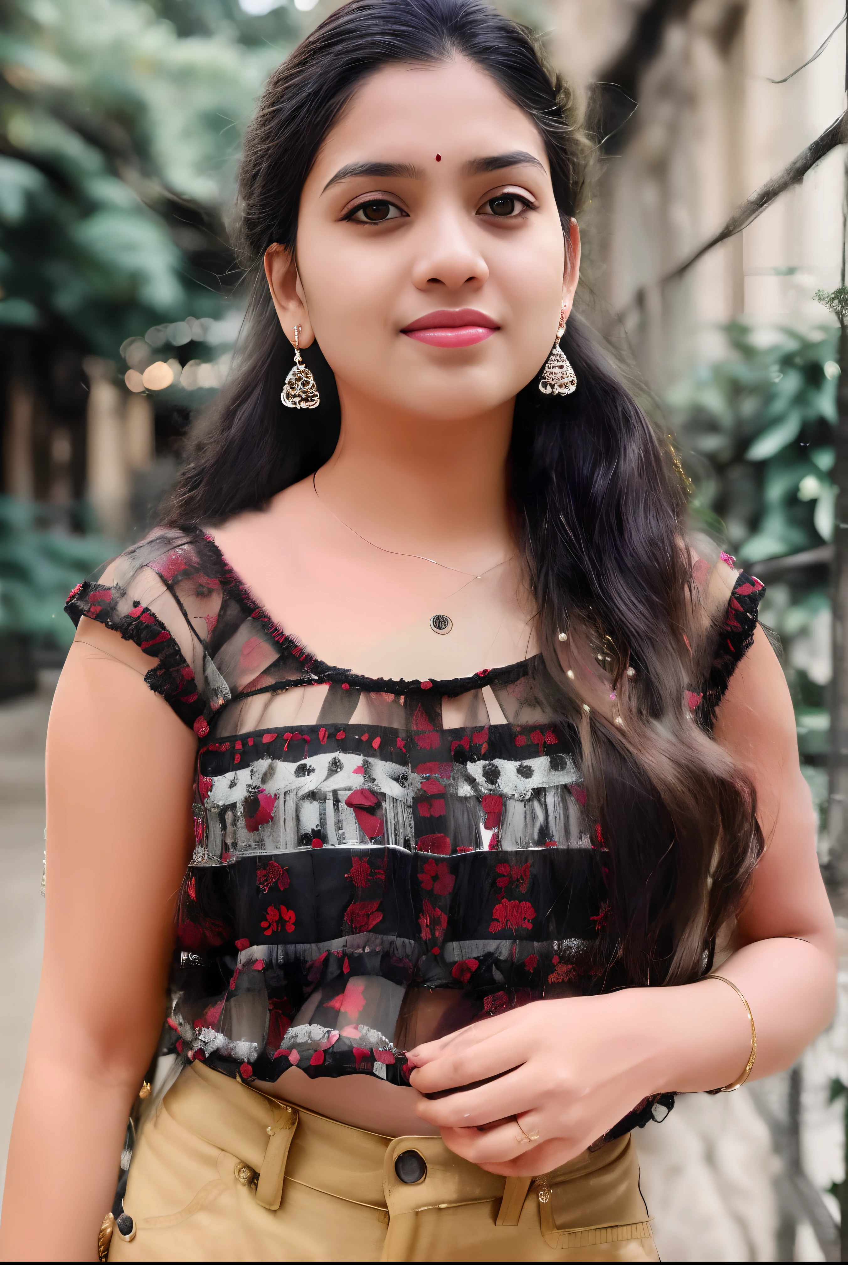 a close up of a woman with long hair wearing a black top, with lovely look, candid picture, traditional beauty, very beautiful girl, candid photo, assamese aesthetic, a beautiful young woman, beautiful pretty young, candid photograph, cute beautiful, a cute young woman, indian girl with brown skin, with cute - fine - face, beuatiful face