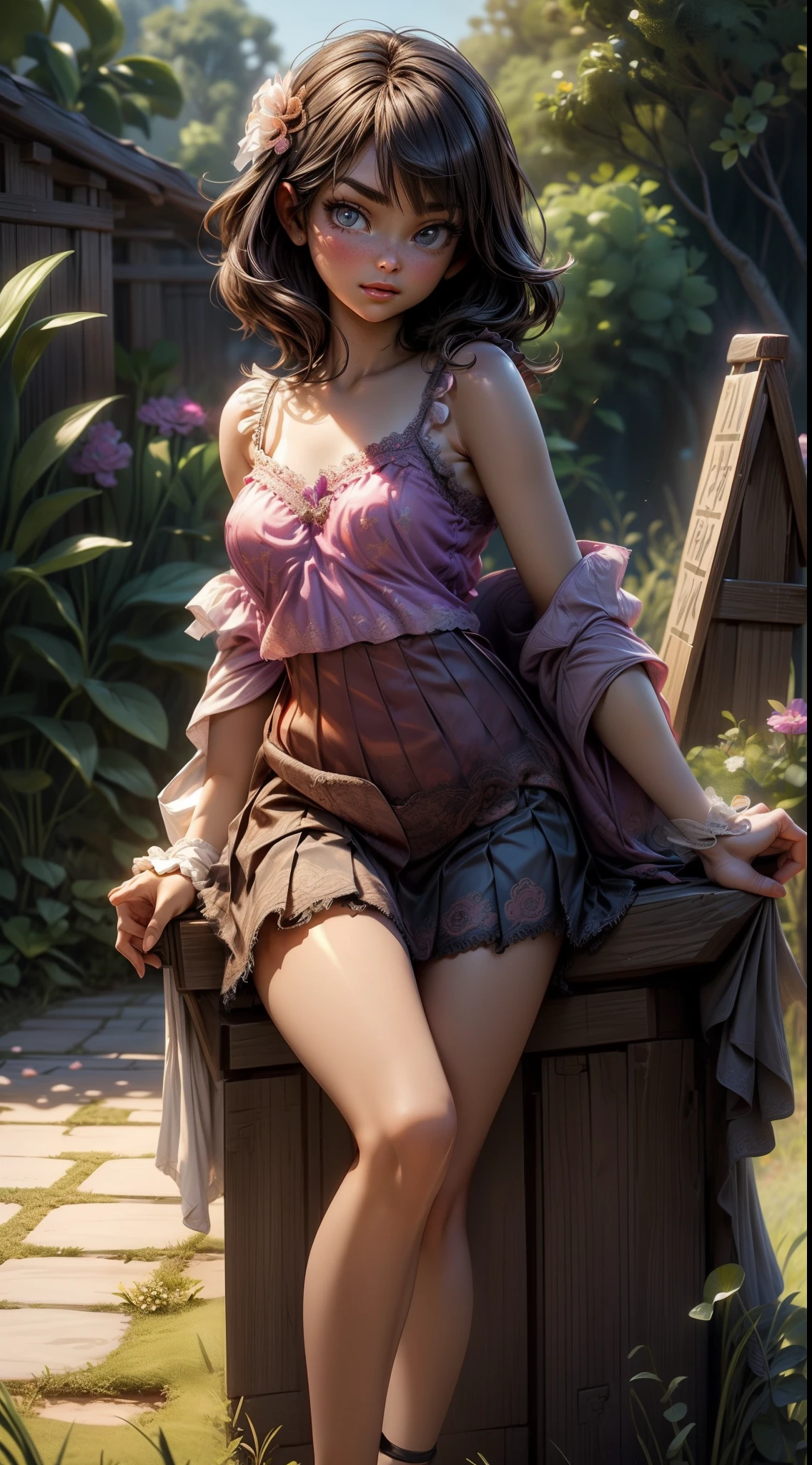 (extremely detailed CG unity 8k wallpaper), (masterpiece), (best quality), (ultra-detailed), (best illustration), (best shadow), (absurdres), 
BREAK
girl, sweat, steam, medium breast, nsfw, shy, looking at viewer, light smile,