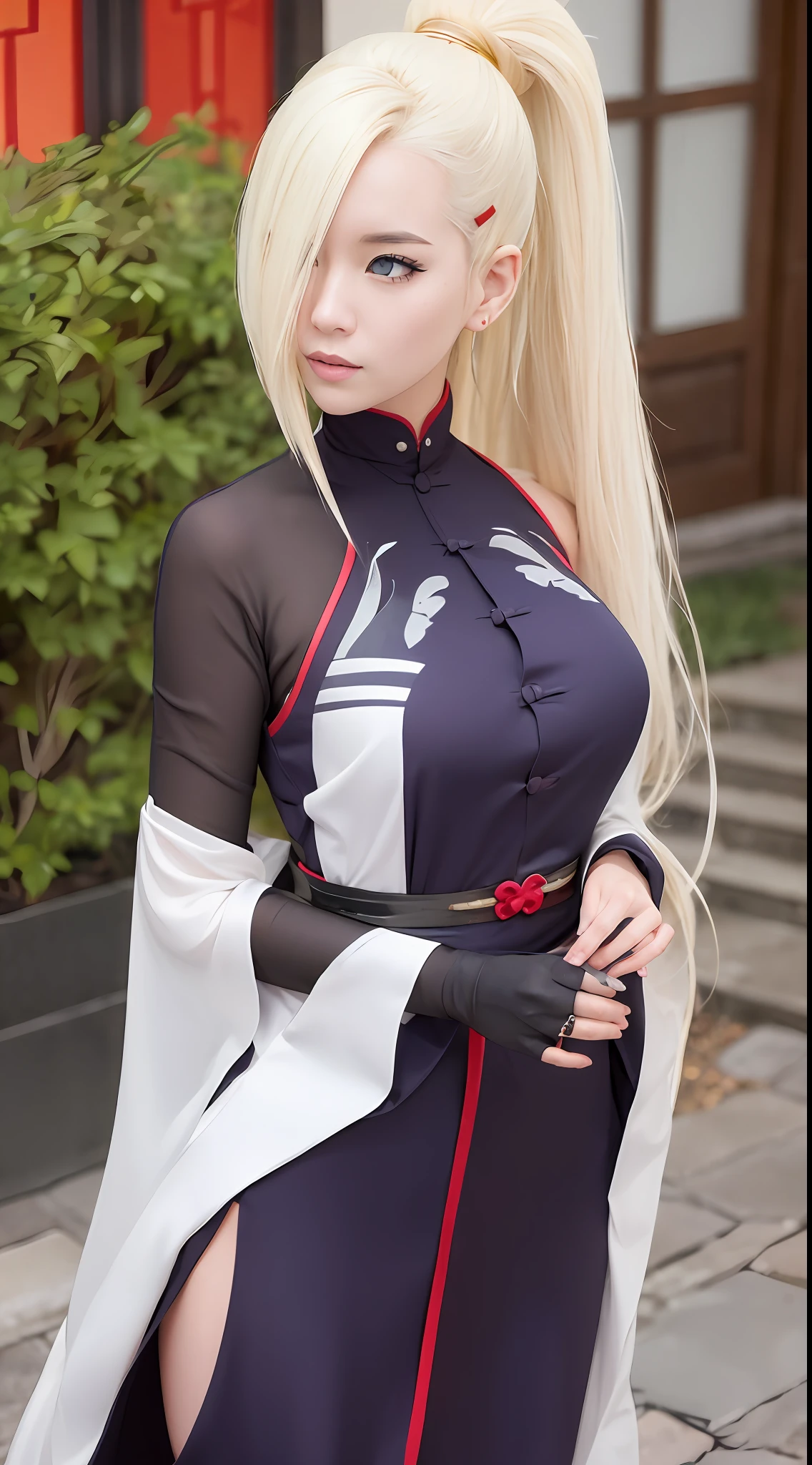 yamanaka ino, china dress,