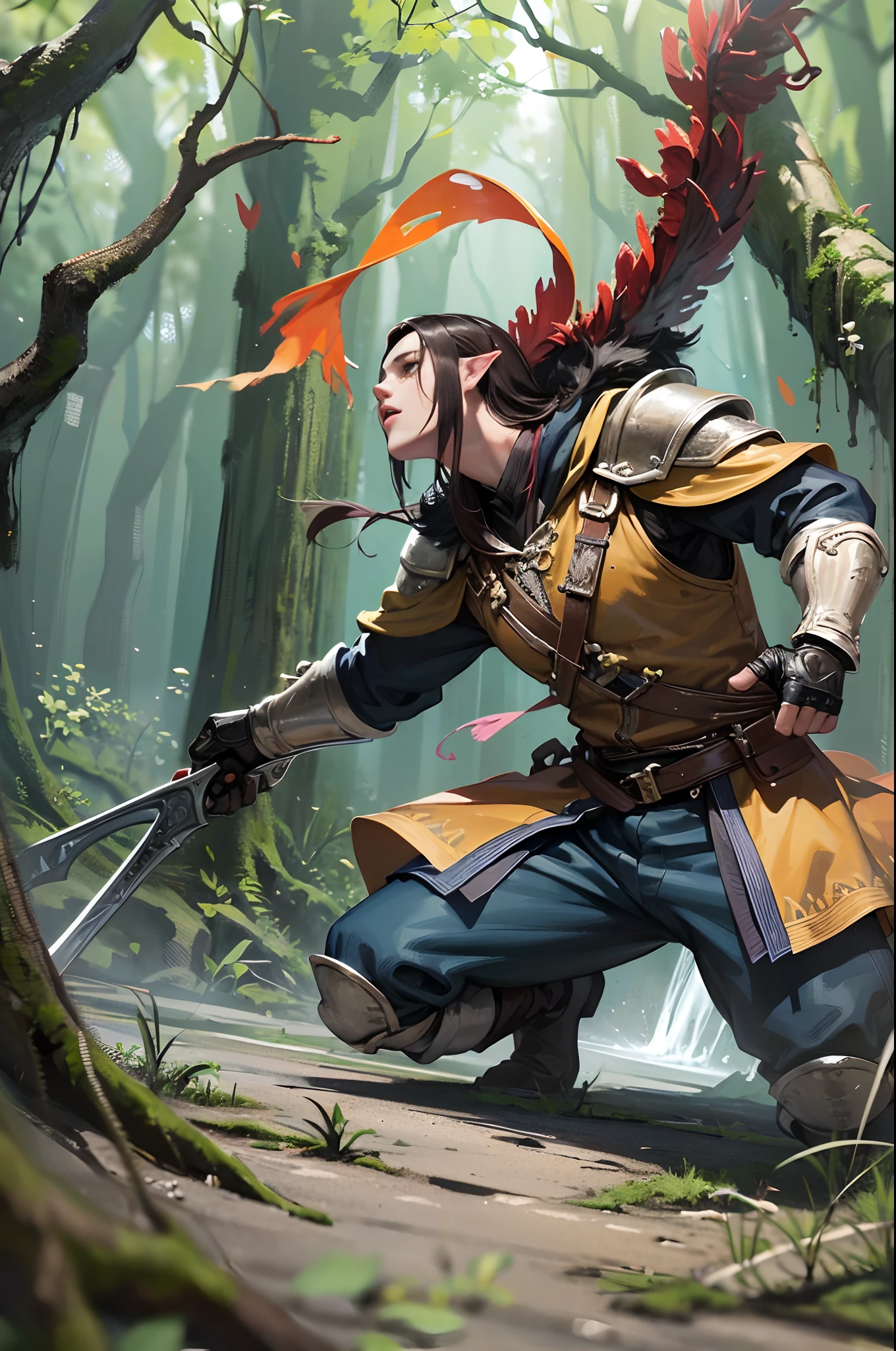 3dmm, (masterpiece, highly-detailed, hyper realistic), full-body shot of a midget man with a horned head and horns, male centaur centaur chimera, dwarfed body size, dwarf, shorts hooved legs, attractive tiefling druid, alluring tiefling druid, from pathfinder, satyr, tiefling bard, long haired humanoid fursona, muscular male druid, huge penis, long penis, , the middle of the dark enchanted forest. Side view