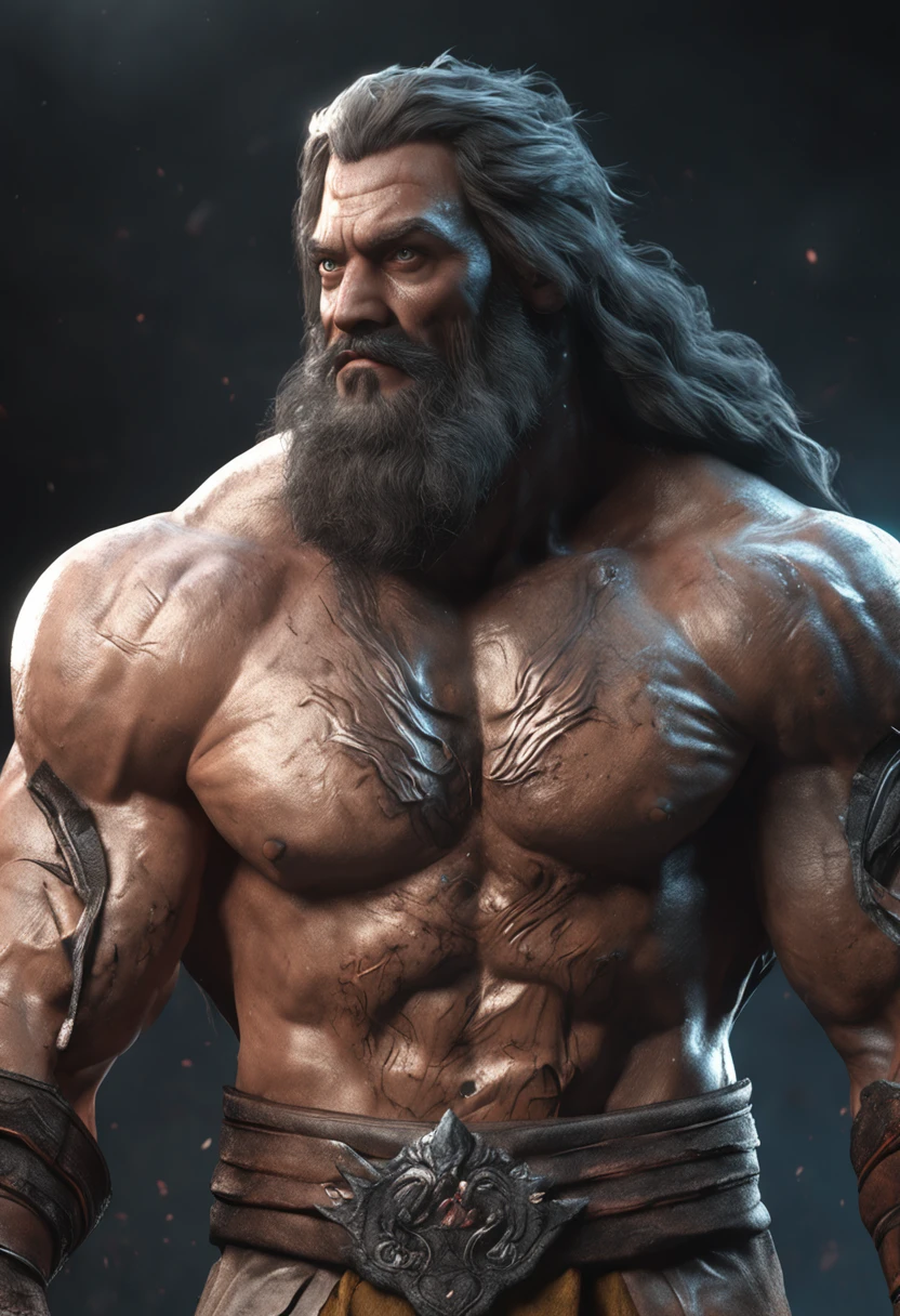 (professional 3d render:1.3) af (Realistic:1.3) most beautiful artwork photo in the world,Features soft and shiny male 40 y.o, ((Epic hero fantasy muscle man rough wet hero angry look long hair short beard and ferocious expression in dynamic pose, Fantastic location, Majestic cluttered environment)), full body 8k unity render, action shot, skin pore, very dark lighting, heavyshading, Detailed, Detailed face, (vibrant, photograph realistic, Realistic, Dramatic, Dark, Sharp focus, 8K), (Old leather garments damaged by weathering:1.4), ((((Wear fur)))), (Intricate:1.4), decadent, (Highly detailed:1.4), Digital painting, rendering by octane, art stations, concept-art, smooth, Sharp focus, illustration, Art germ, (loish:0.23), wlop ilya kuvshinov, and greg rutkowski and alphonse mucha gracias, (Global illumination, Studio light, volumettic light), heavy rain, particles floating, lotr, fantasy, elf, full bodyesbian, ((Dark and ancient city background:1.3)),CGSesociety,art stations