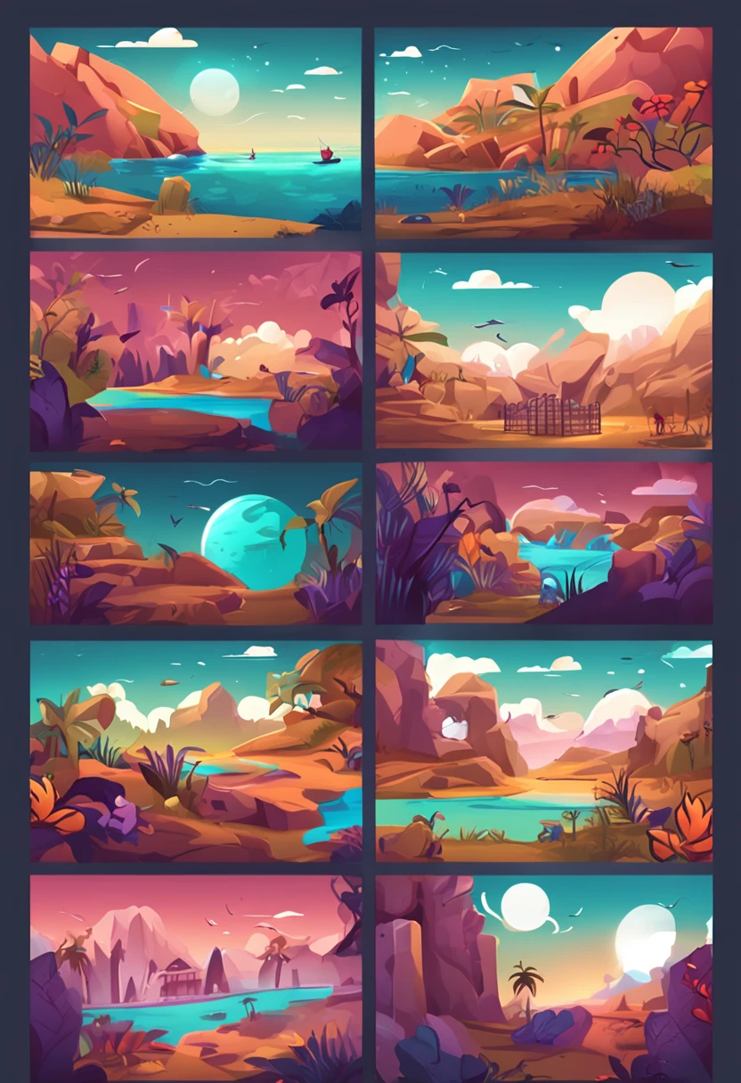 crie uma UI UX DESIGN de um menu de jogo