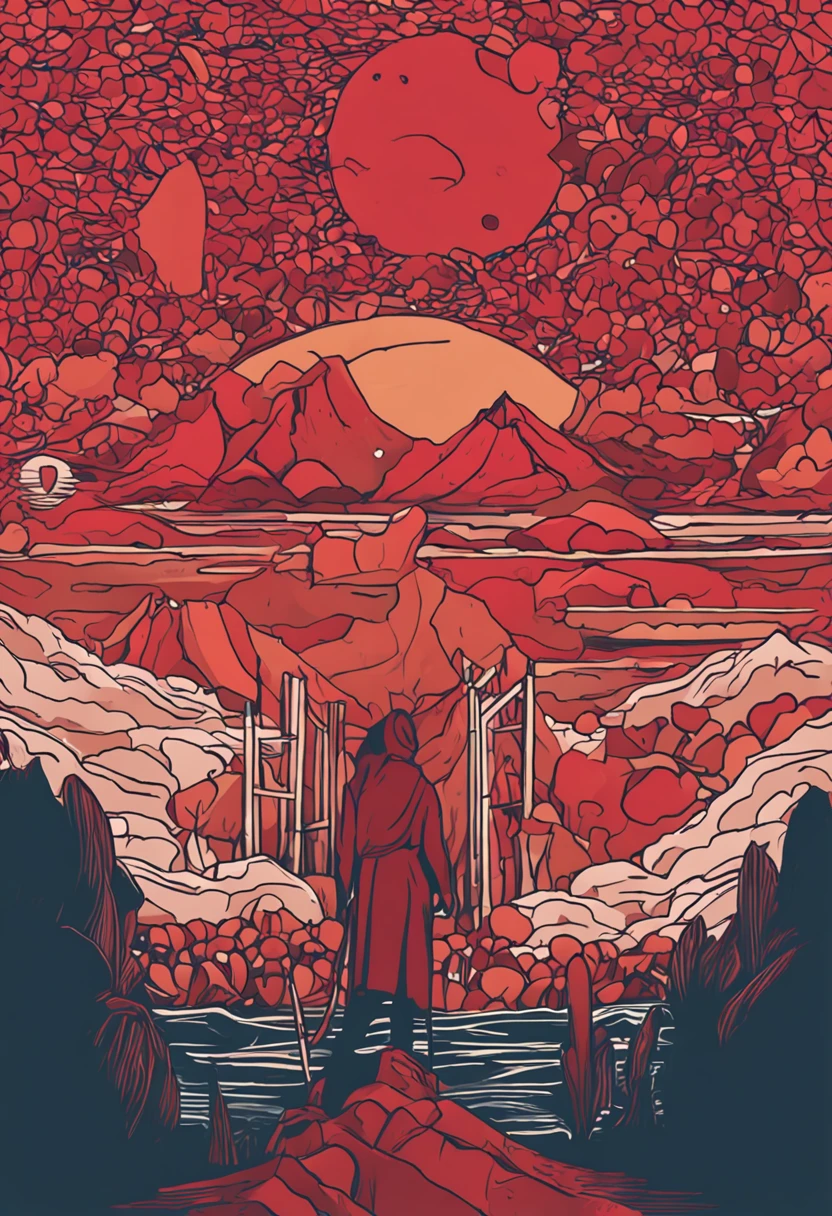 altere a imagem acima para um toque com cores mais vermelhas