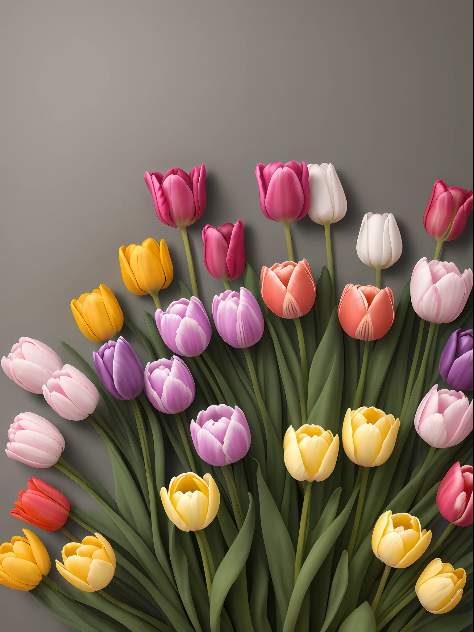 Colorful tulips