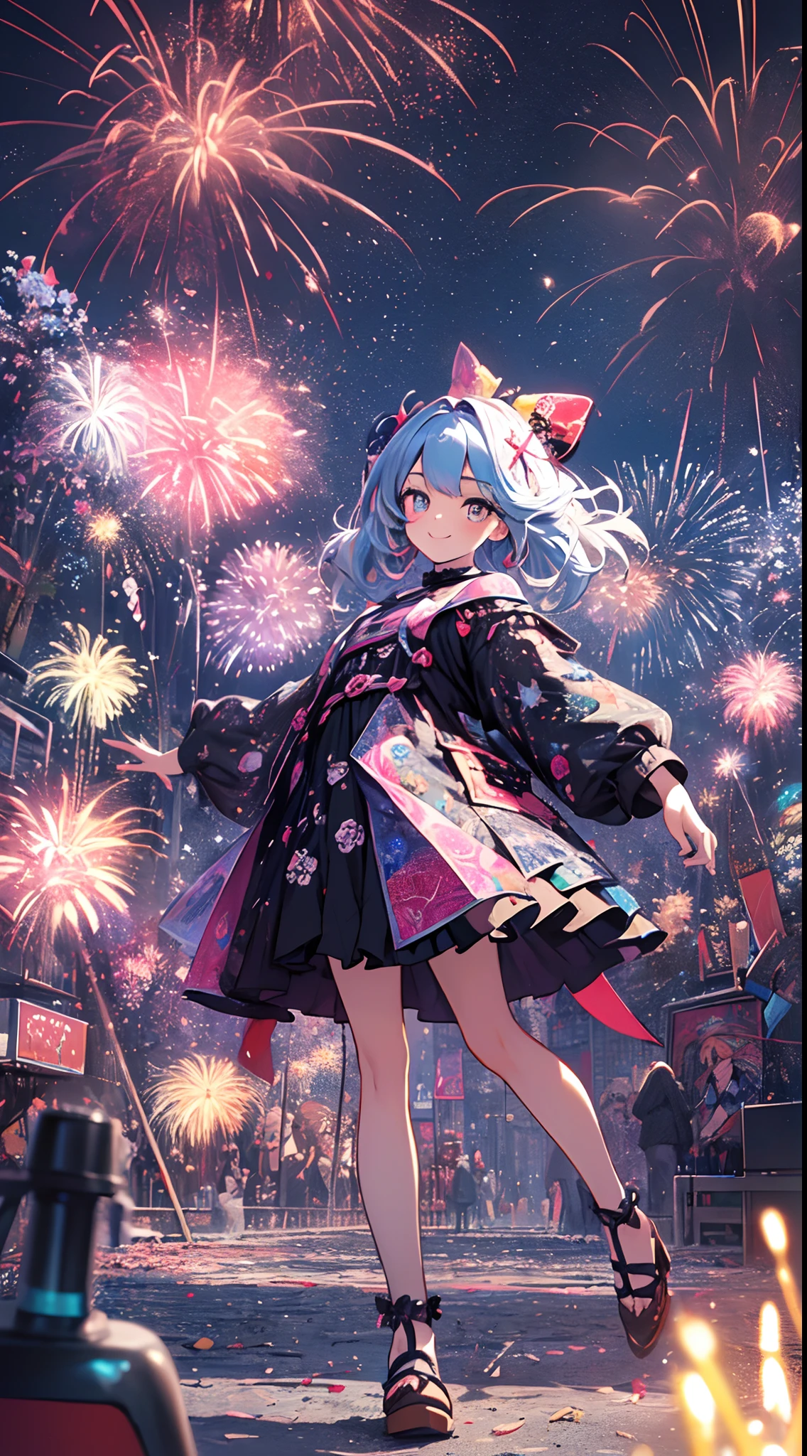 Sea Artbot
Control Net
20:26:14
((Fireworks Master)),Fireworks are the main composition,Fireworks display beyond imagination,innocent smiles、eye glass、Never seen、Seven colors,(1girl in, Solo:1.6),(Cute smile),(Clothes are simple), (Best Impact:1.5), (maximalism:1.7), Vivid contrast, (Realistic), hyperrealistic illustrations, hight resolution, ultra-detailliert, absurderes,(Fractal Art:1.3)、Random hairstyle、Random hair color colorful、FULL BODYSHOT、Retro、Precise focus、randome pose、cinema4d、Drama